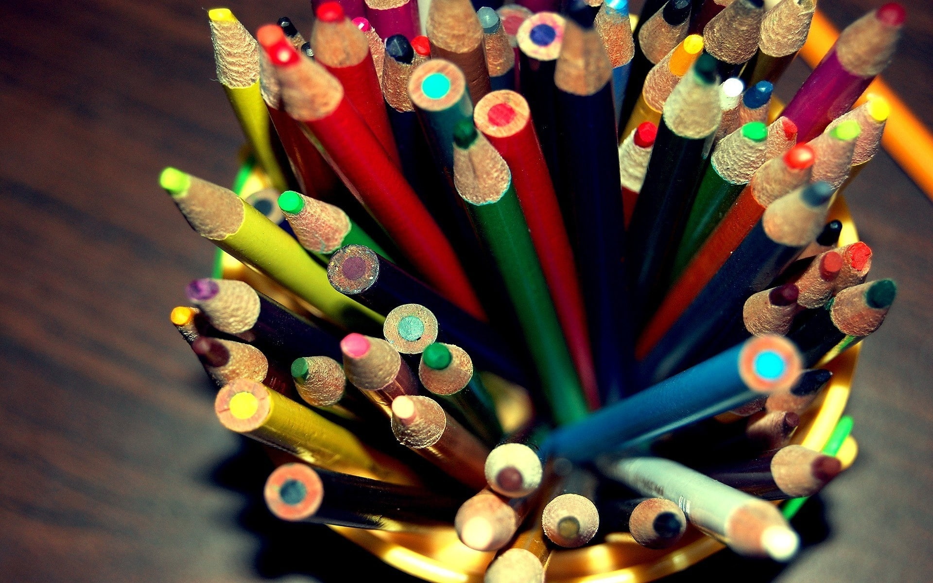 box, Other, colorful, 1080P, pencil, tails, HD Wallpaper
