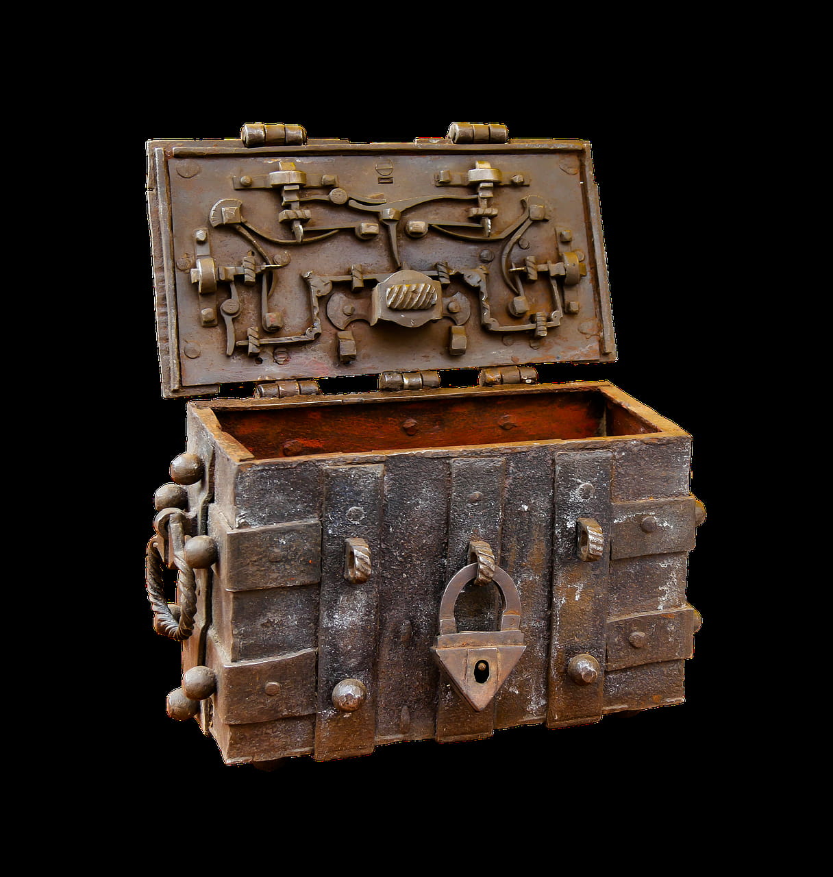 old, treasure, metal, keep, no people, small, hide, retro styled, studio shot, box - container, container, architecture, creativity, chest, single object, Phone HD Wallpaper