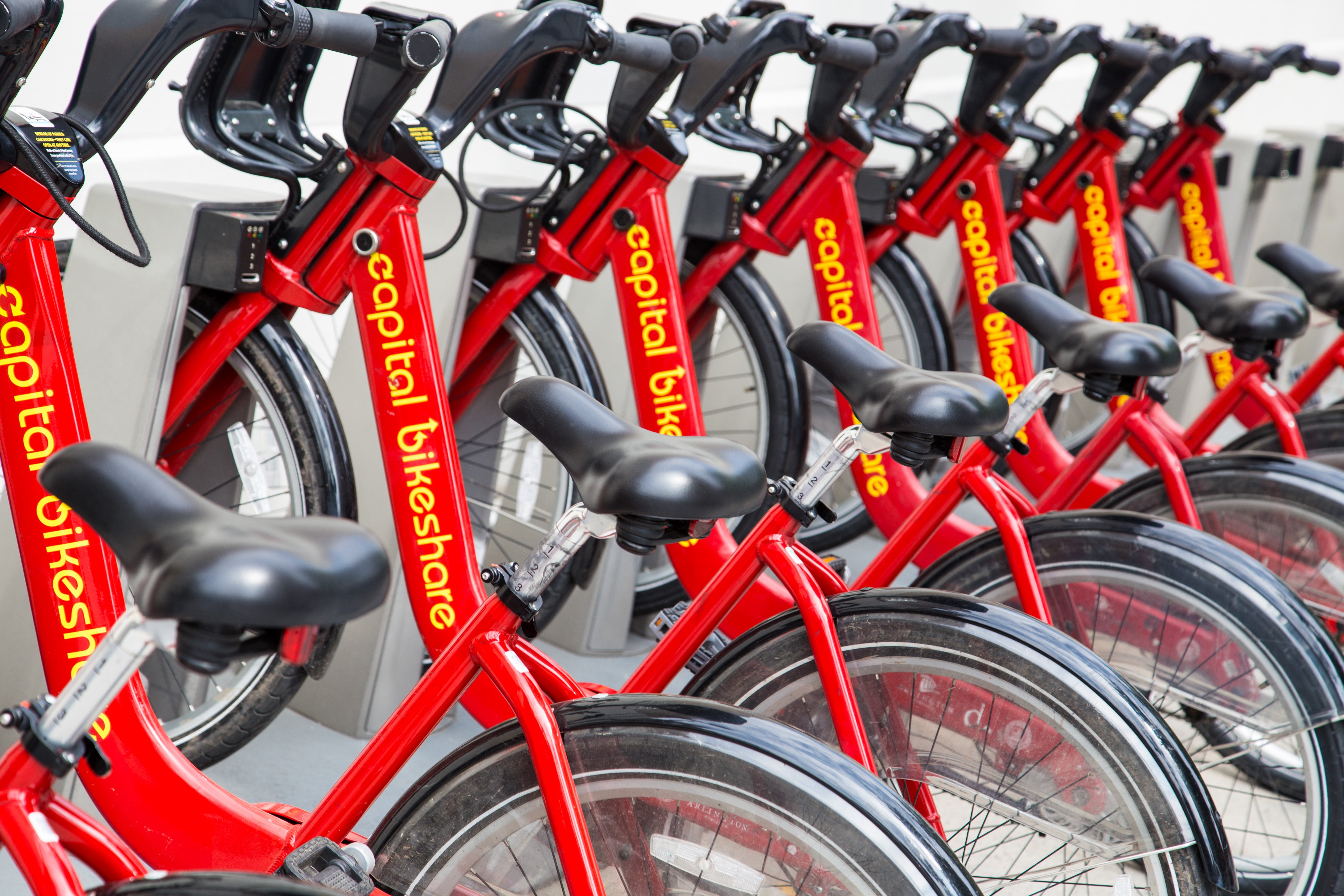 stationary, wheel, land vehicle, bikeshare, group, 5K, outdoors, close-up, mode of transportation, biking, parked, competition, bicycle, metal, healthy, HD Wallpaper