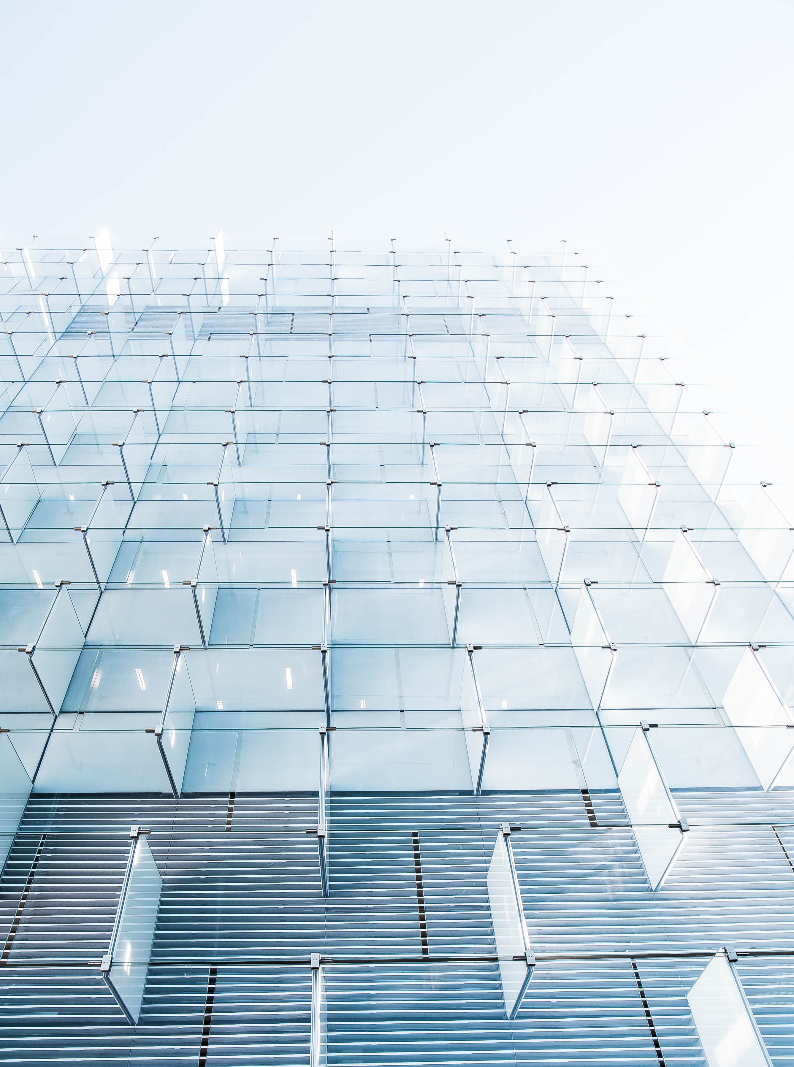 2K, clear sky, office, nature, glass, clean, close, architectural feature, glass - material, eye, day, office building exterior, building exterior, white, Phone HD Wallpaper