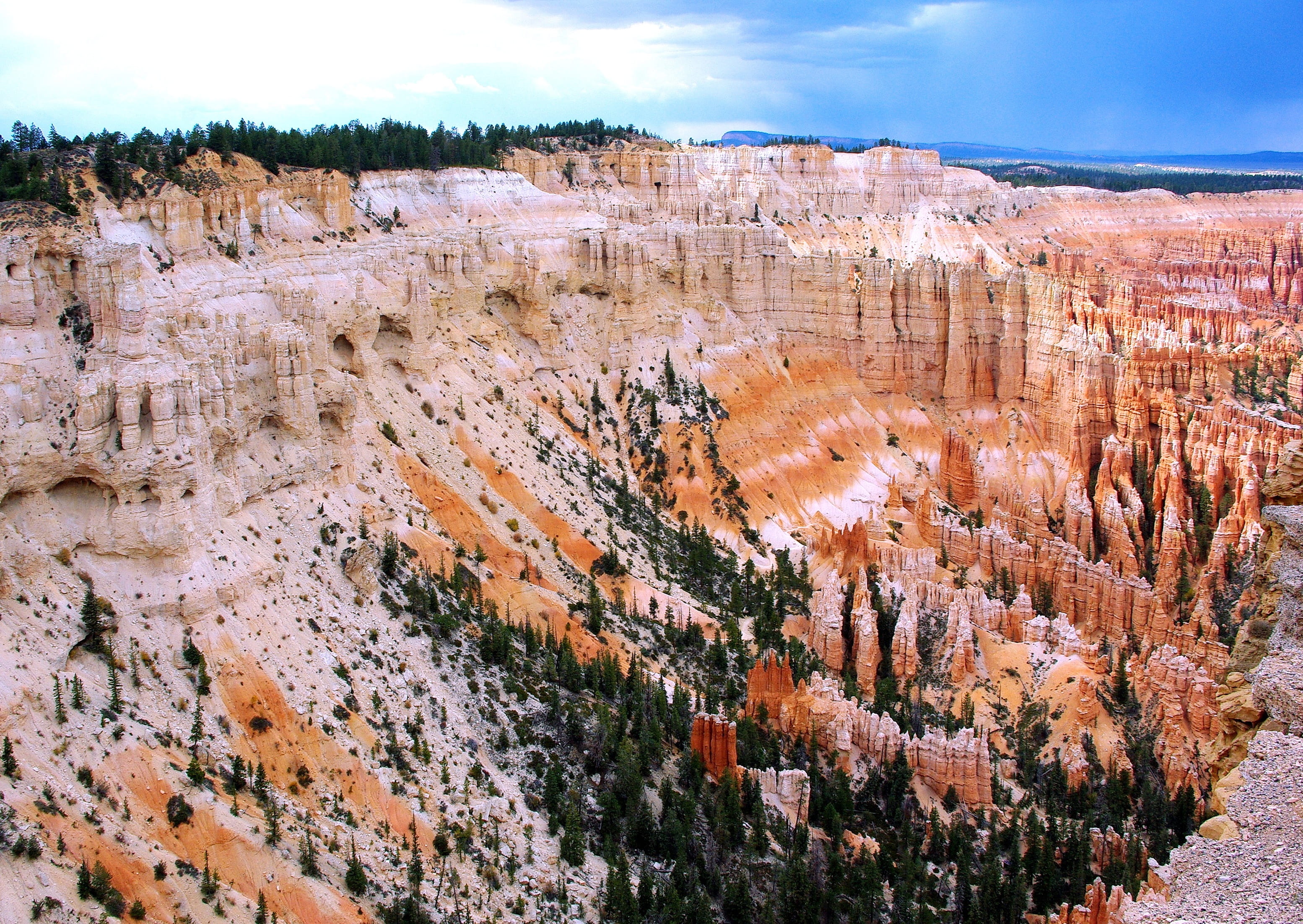 bryce canyon, 2K, tranquility, tourist site, geology, rock formation, beauty in nature, scenics - nature, rock, solid, travel, landscape, immensity, usa, HD Wallpaper
