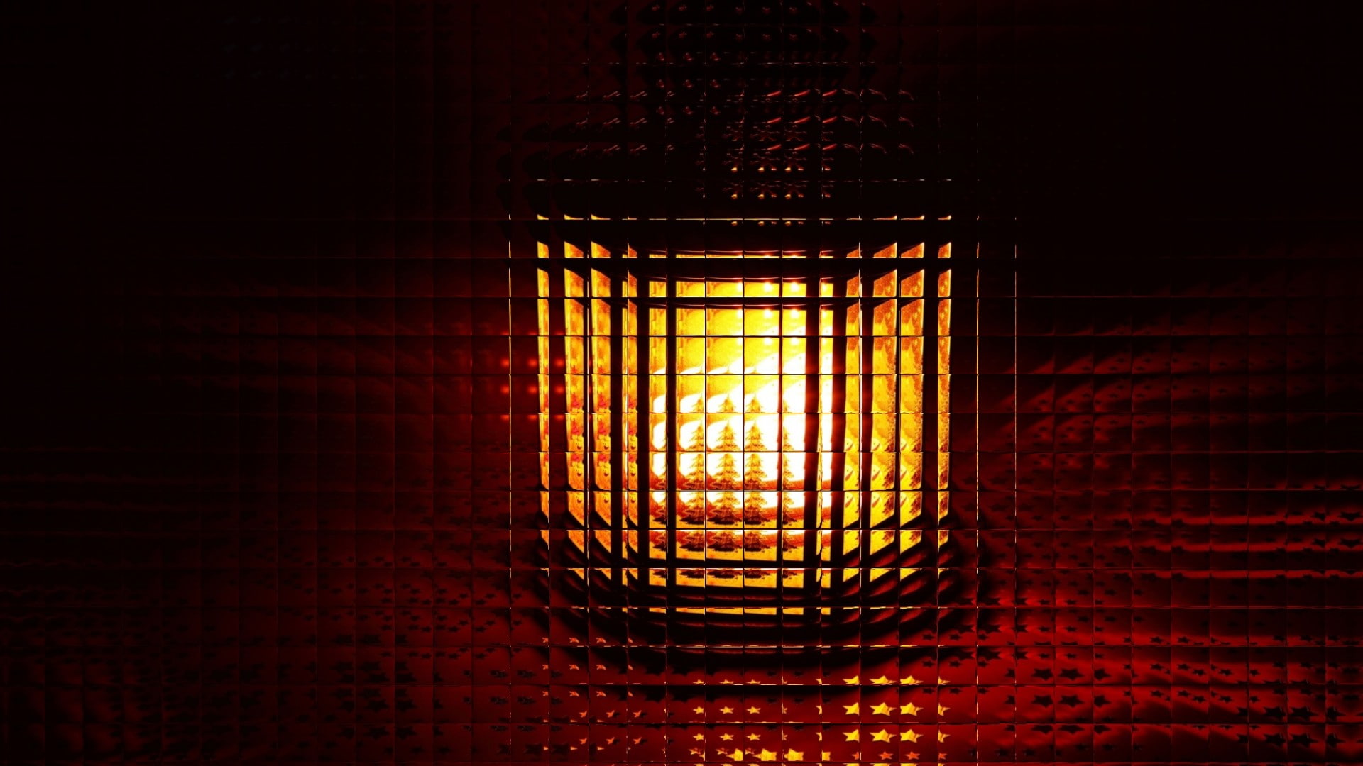 1080P, lighting, light, cubicle, symmetry, HD Wallpaper