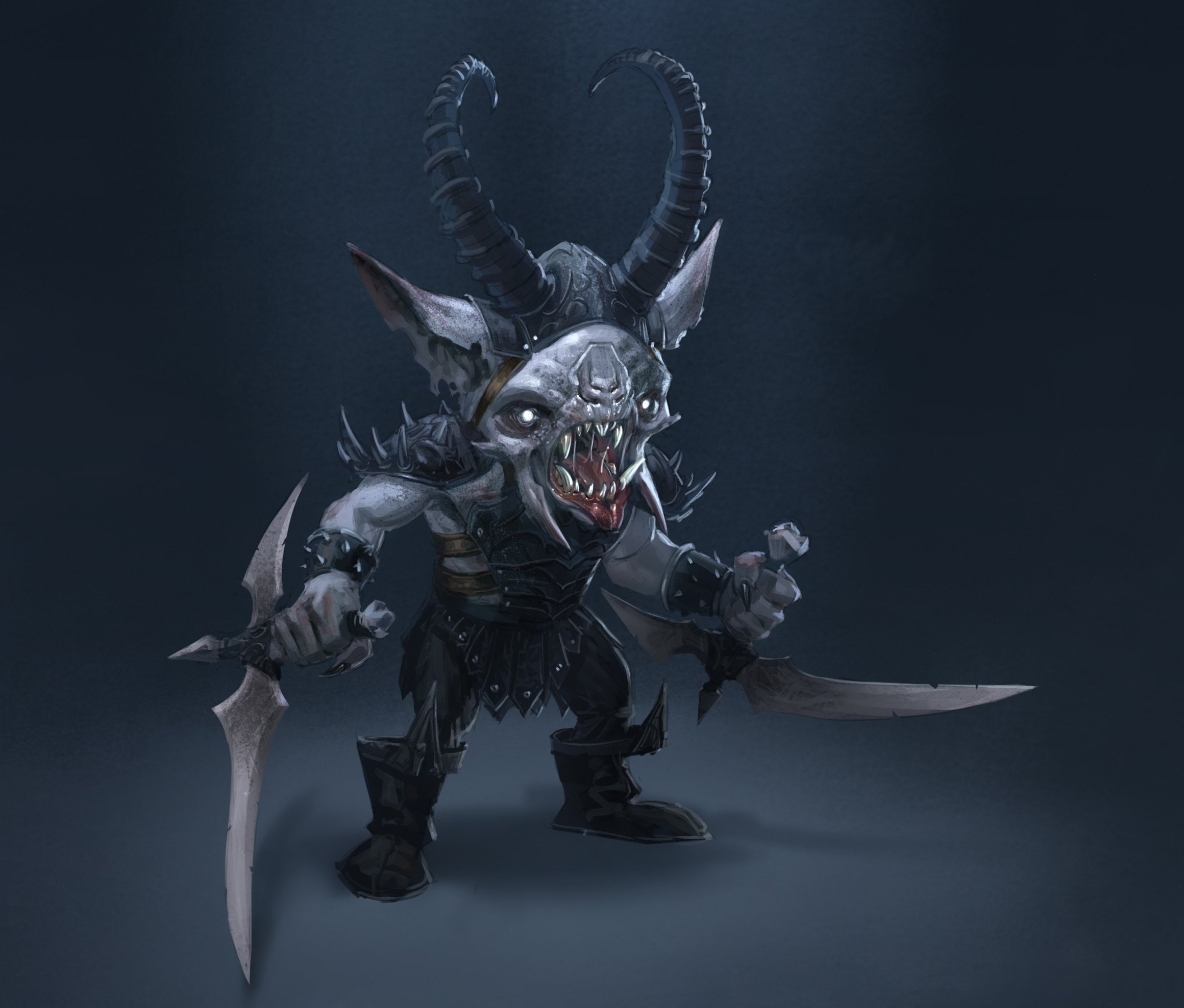 human representation, sci, creativity, Realms, creature, evil, black background, representation, artwork, fi, Dark, indoors, 2320x1976 px, action, rpg, HD Wallpaper