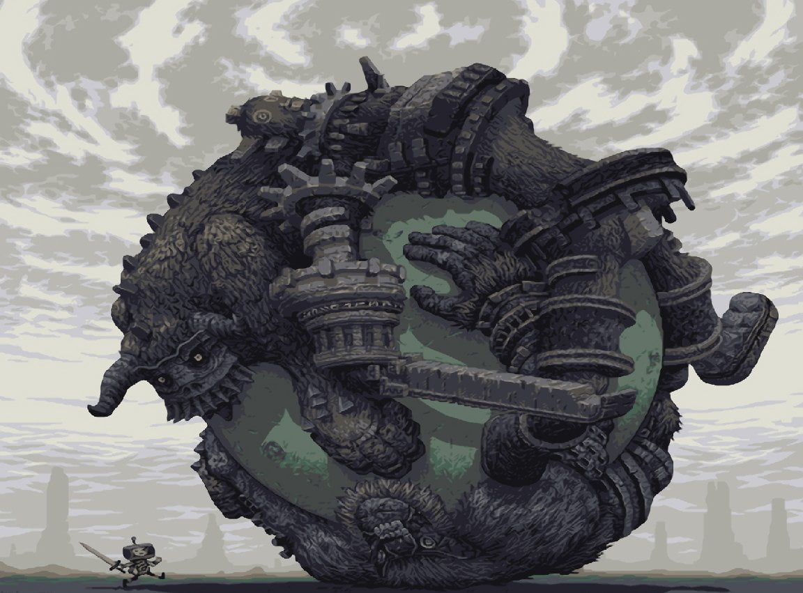 day, nature, character, craft, animal, Video Game, statue, creativity, representation, carving - craft product, Shadow Of The Colossus, spirituality, sculpture, HD Wallpaper