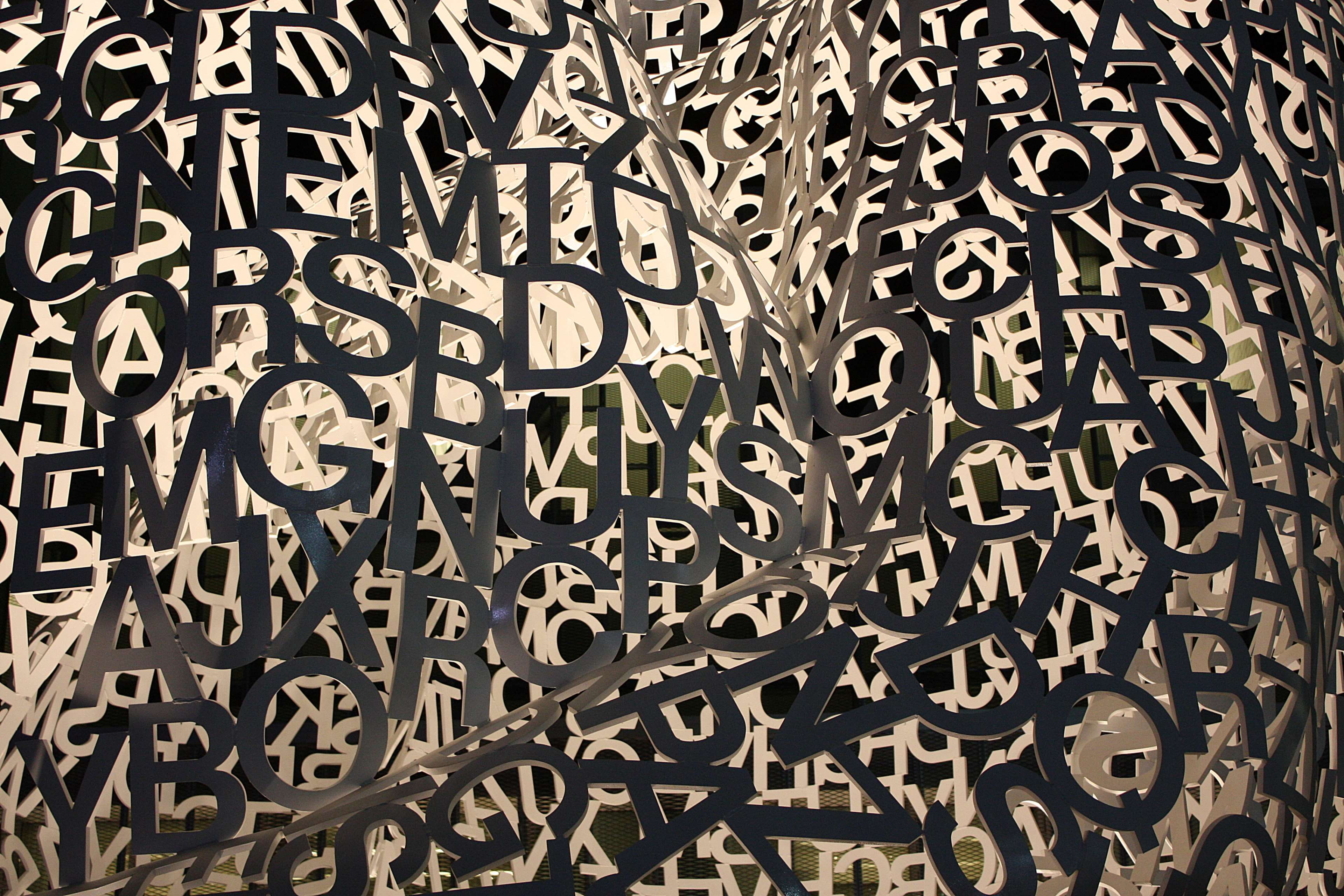 graffiti, creativity, art and craft, textured, palabras, indoors, pattern, design, metal, text, estatua, communication, zaragoza, abstract, backgrounds, HD Wallpaper