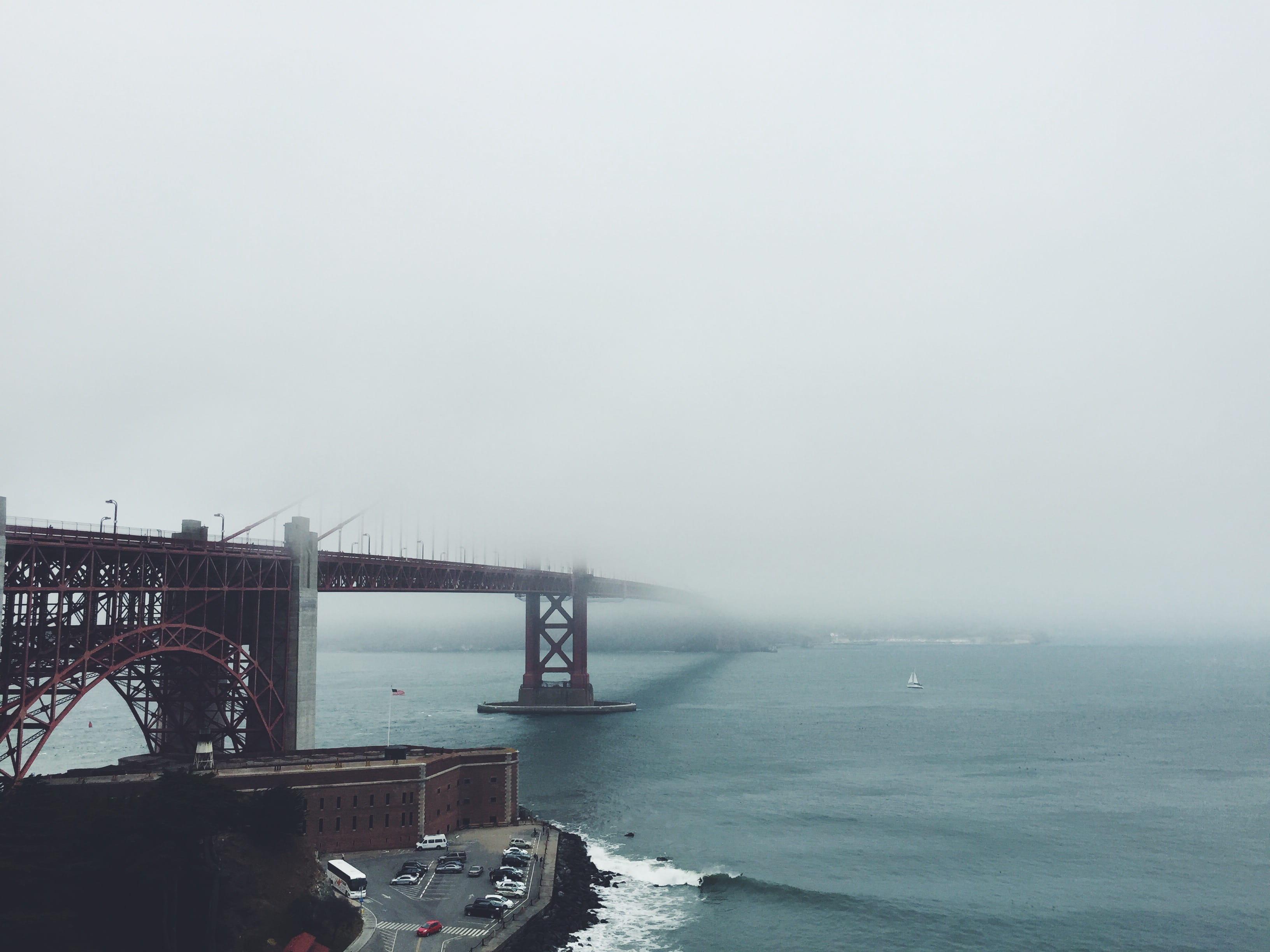 mode of transportation, beauty in nature, bridge - man made structure, nature, san francisco, sea, day, transportation, outdoors, sky, travel destinations, HD Wallpaper