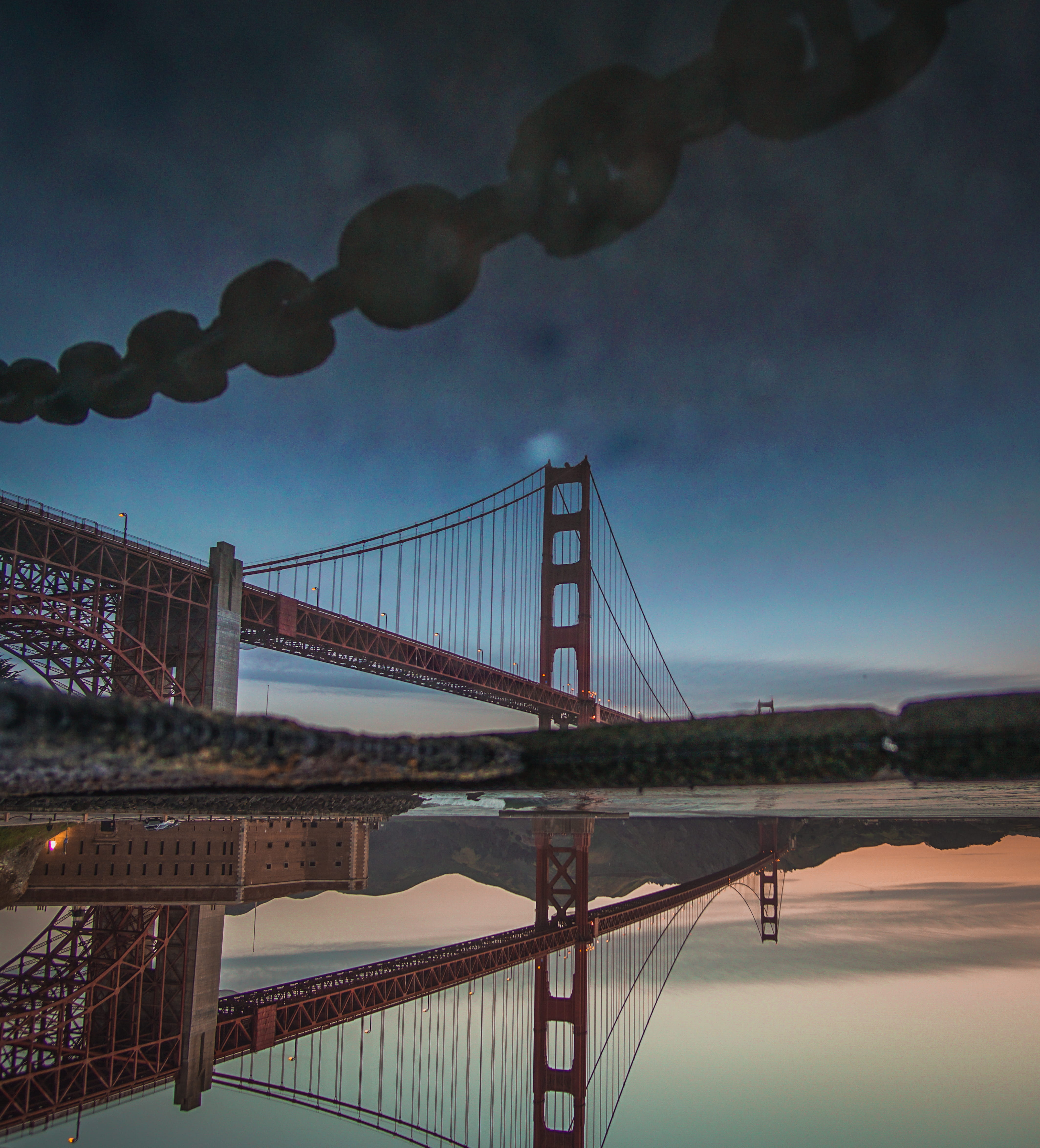 tourism, water, bridge, golden gate, bridge - man made structure, architecture, 4K, united states, engineering, golden gate bridge, cloud - sky, built structure, Phone HD Wallpaper