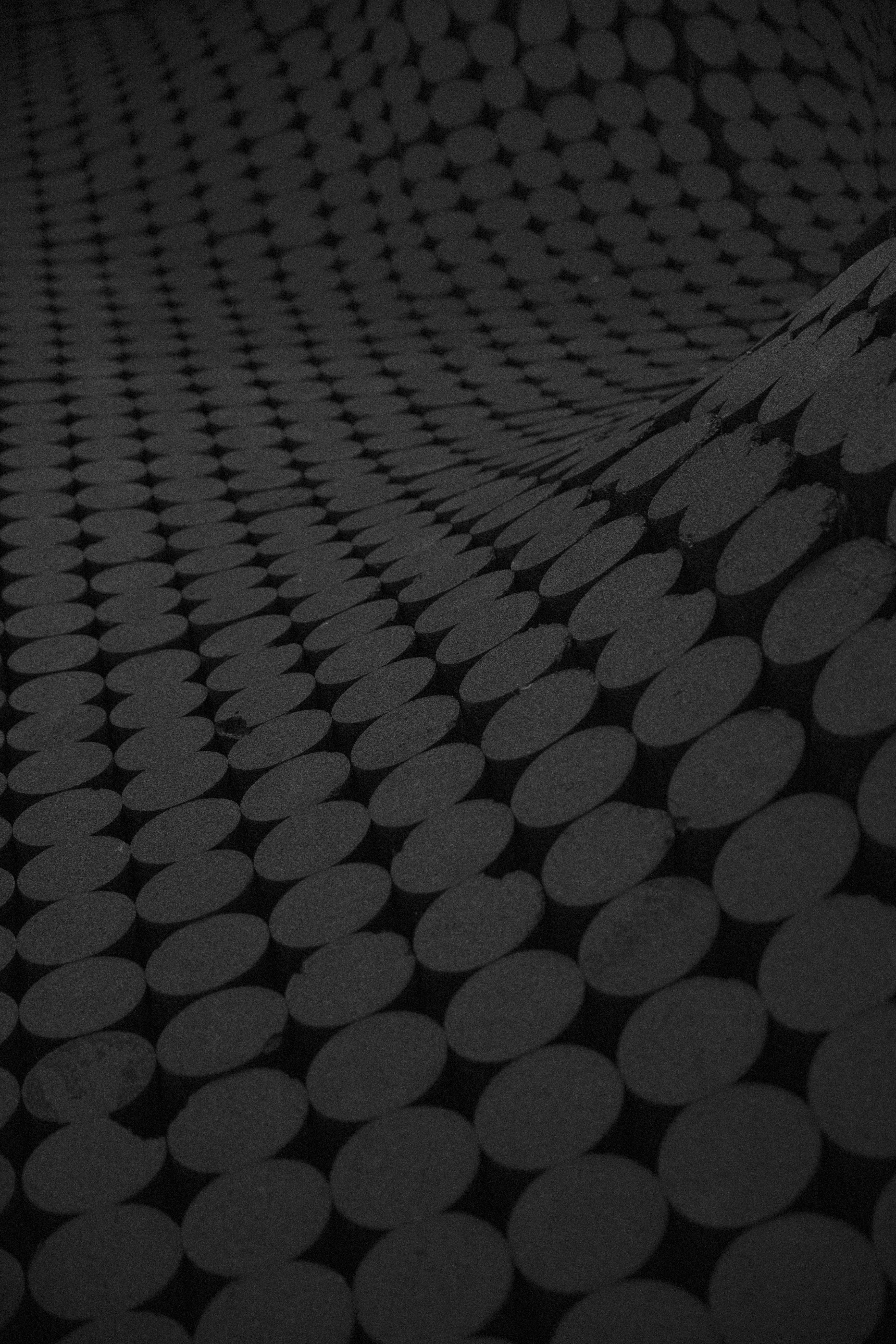 in a row, abundance, pattern, abstract, technology, order, steel, gray, nightlife, day, grid, geometric shape, dark, graphic, black, textile, indoors, 8K, Phone HD Wallpaper