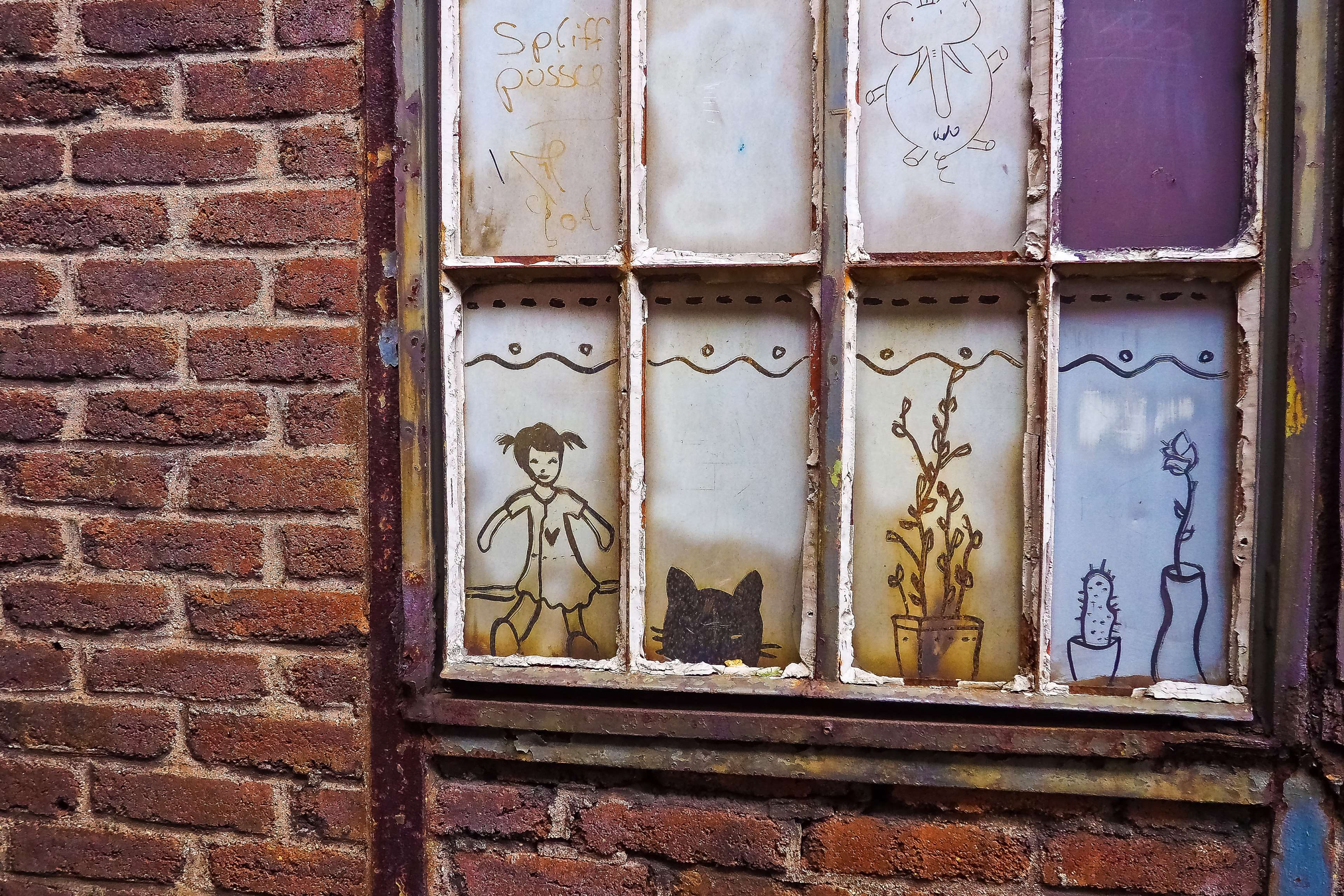 outdoors, industrial architecture, industry, floral pattern, abandoned, deterioration, old, brick, metal, historically, window, industrial park, 4K, discs, HD Wallpaper