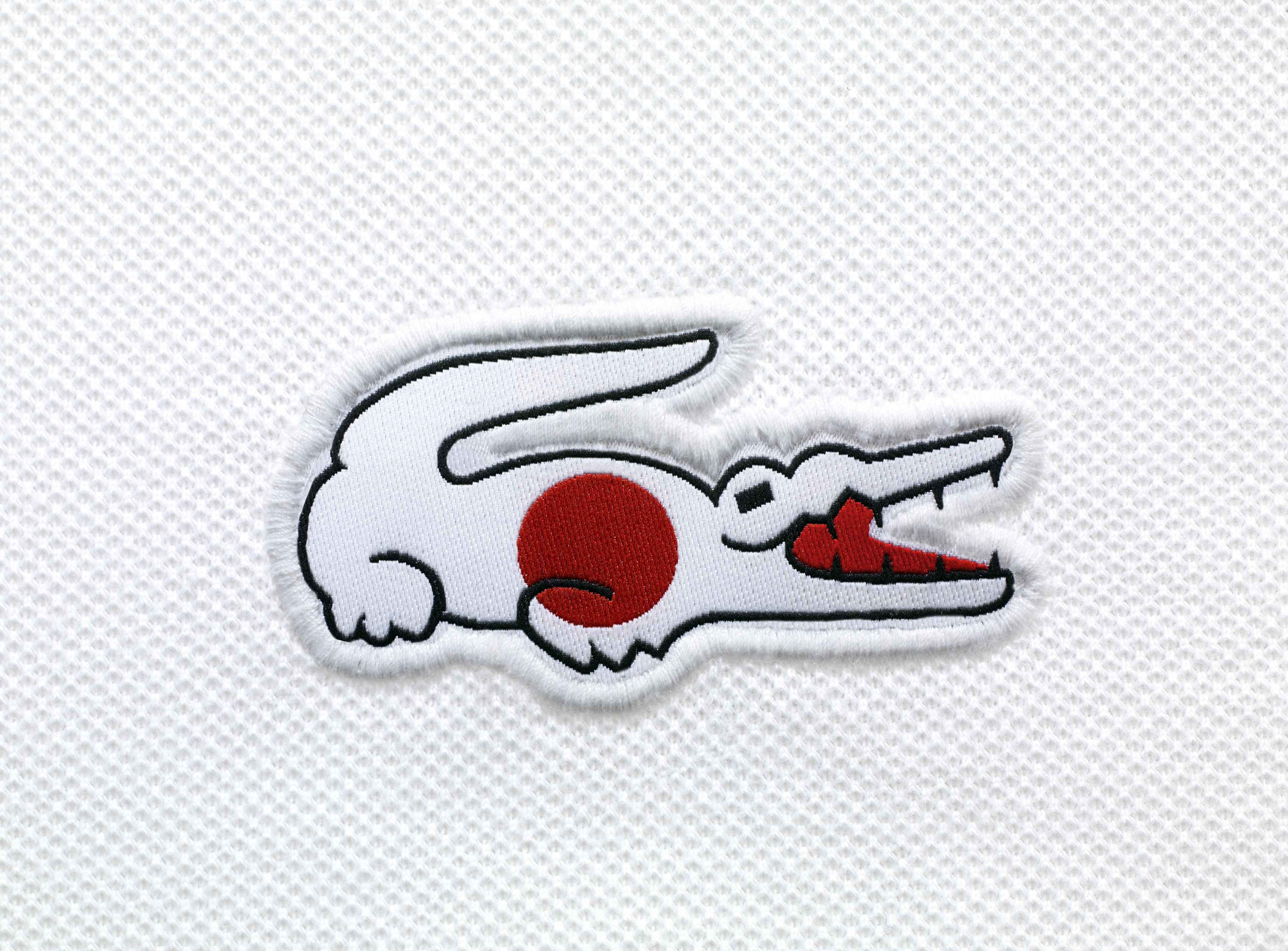 creativity, crocodile, indoors, patch, no people, single object, directly above, white, 2K, white color, representation, simplicity, Lacoste, red, flag, HD Wallpaper