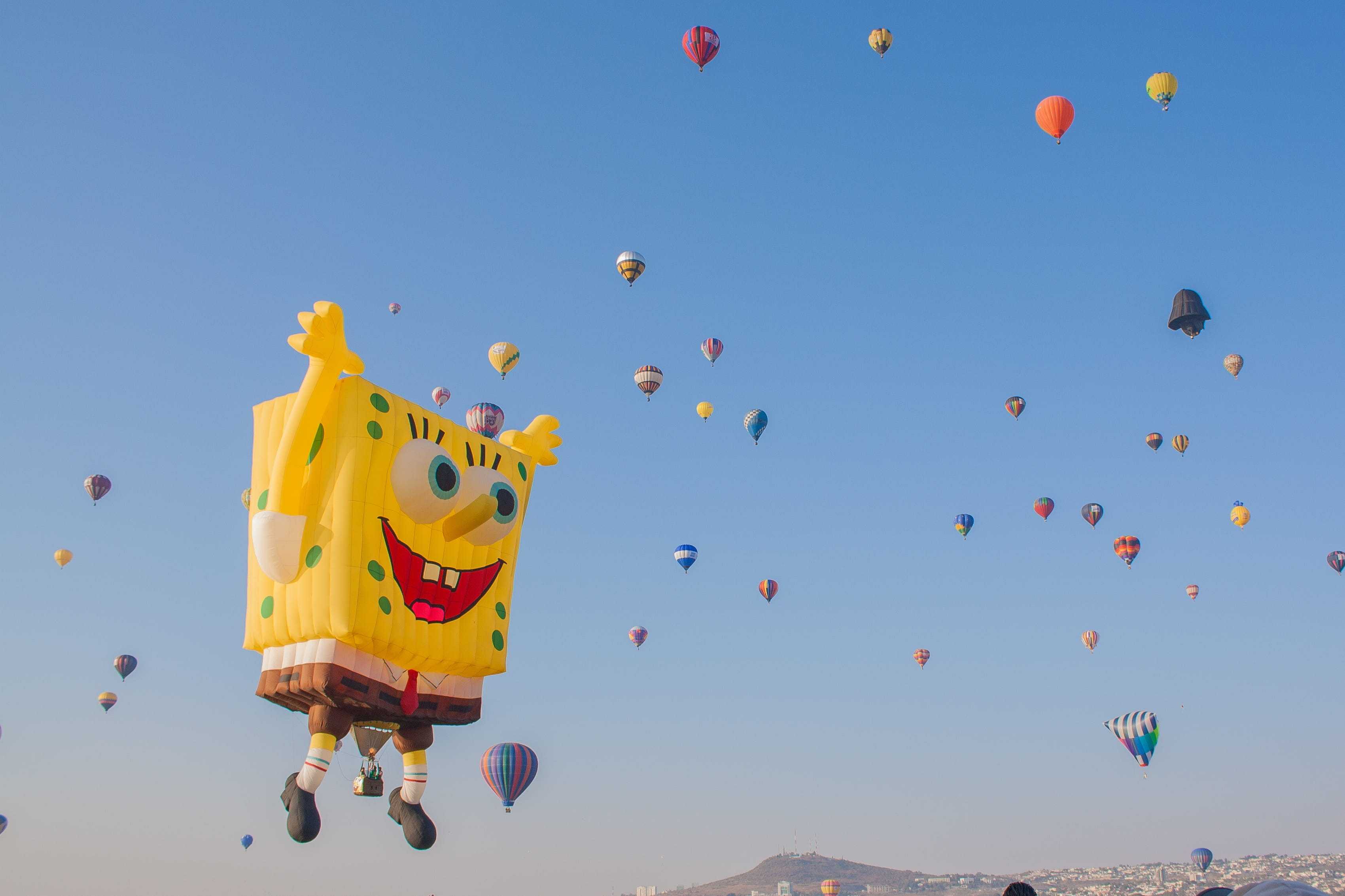 emotions, large group of objects, clear sky, valentine, people, love, celebration, fantasy, ballooning festival, balloons, environment, travel, nature, HD Wallpaper