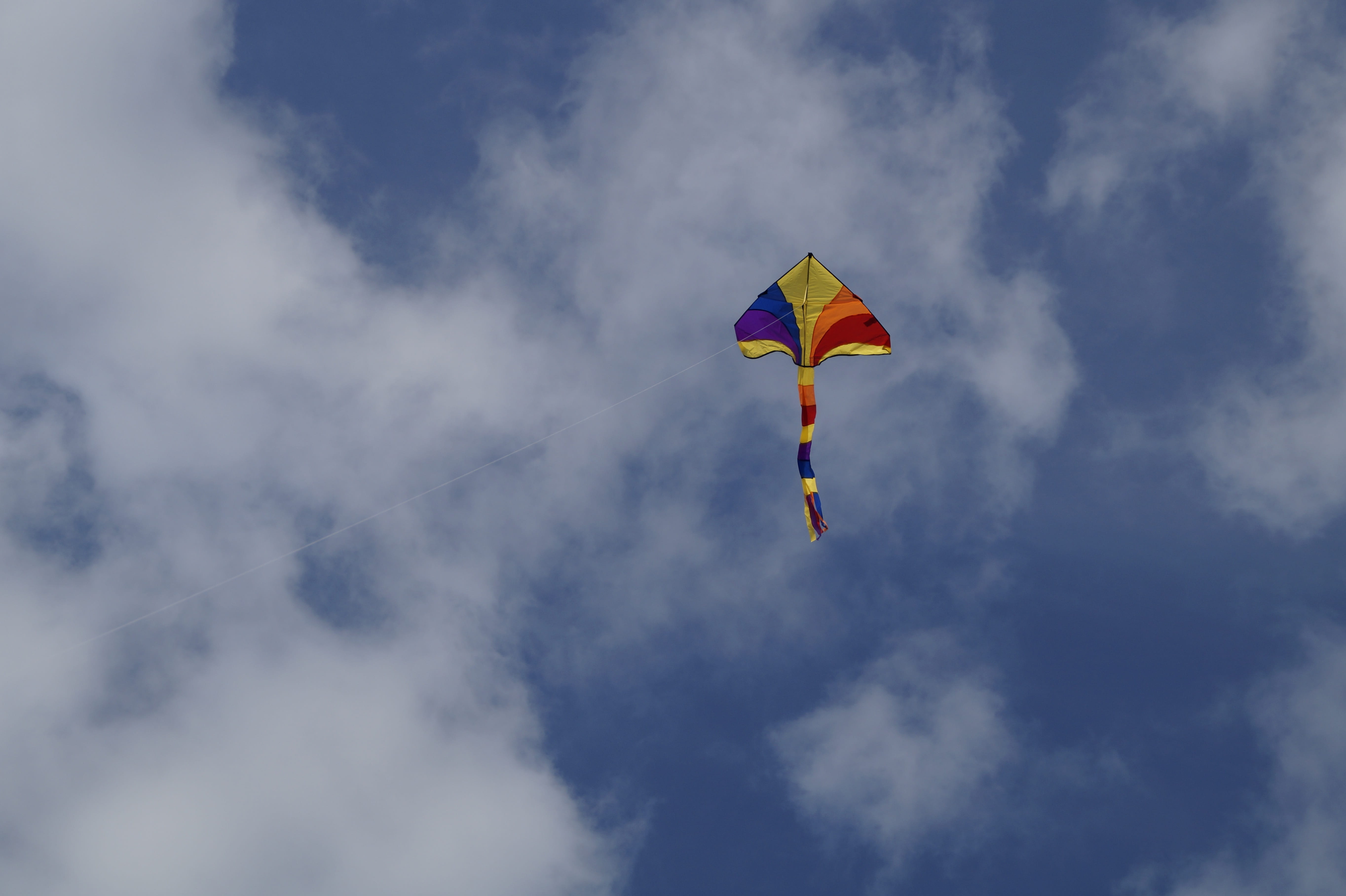 outdoors, parachute, day, Fly, freedom, kites rise, Toys, parasailing, Colorful, mid-air, unrecognizable person, 5K, windy, sky, start, Dragons, multi colored, HD Wallpaper