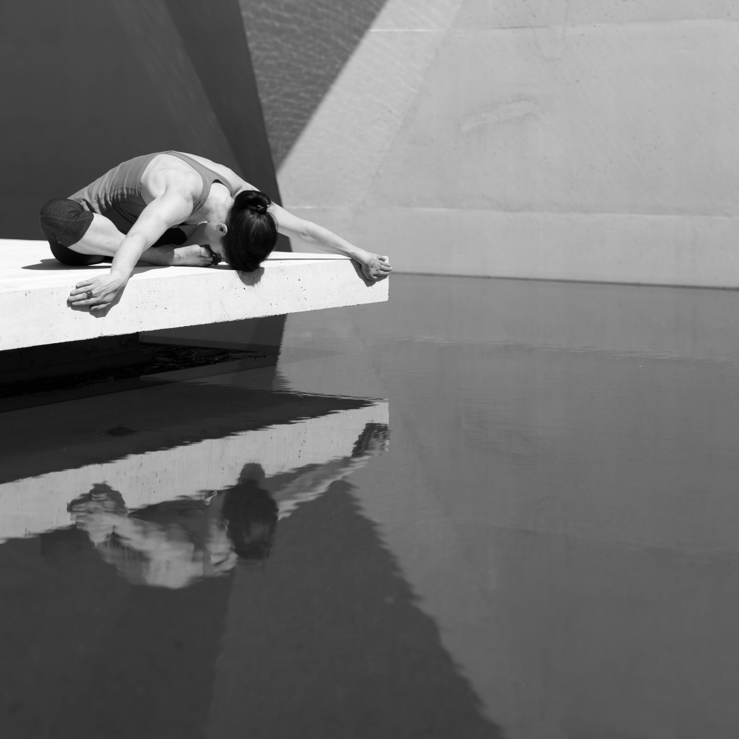 sunlight, healthy lifestyle, body, females, lake, girl, yoga meditation, lifestyles, woman, yoga, peaceful, pose, exercise, nature, full length, grayscale, Phone HD Wallpaper