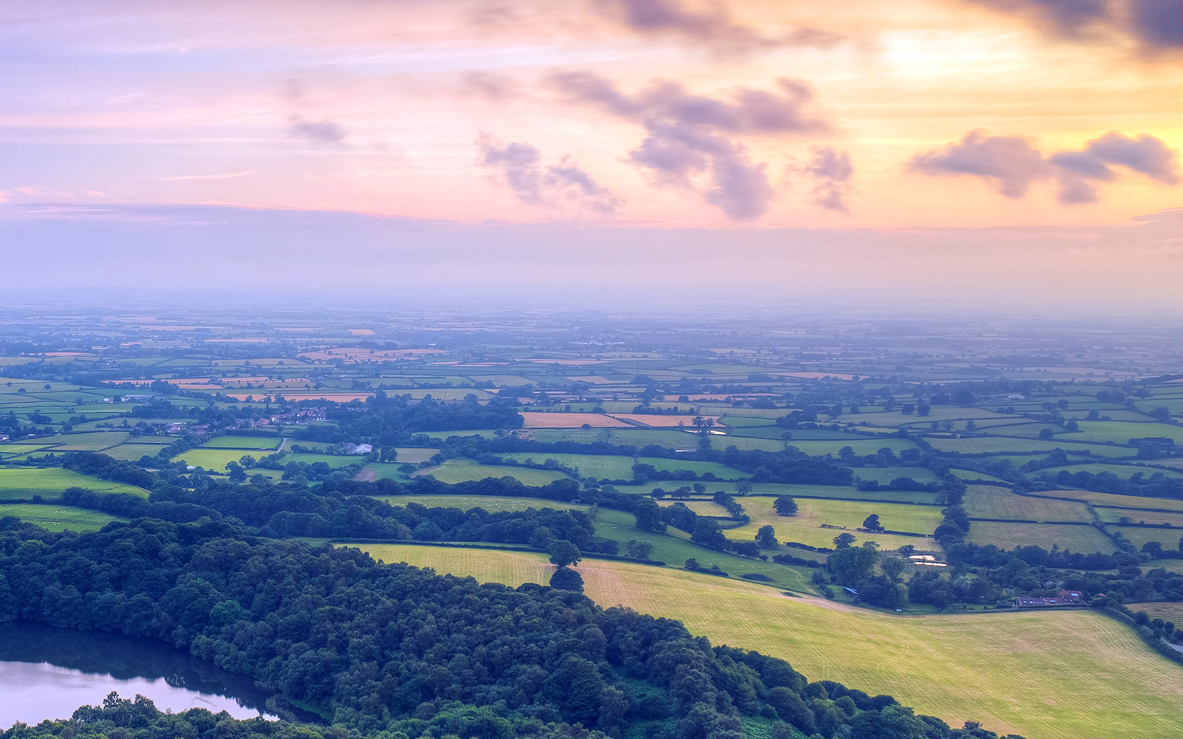 no people, idyllic, nature, sky, beauty in nature, good, cloud - sky, aerial view, environment, agriculture, outdoors, tranquil scene, morning, 4K, mountain, HD Wallpaper