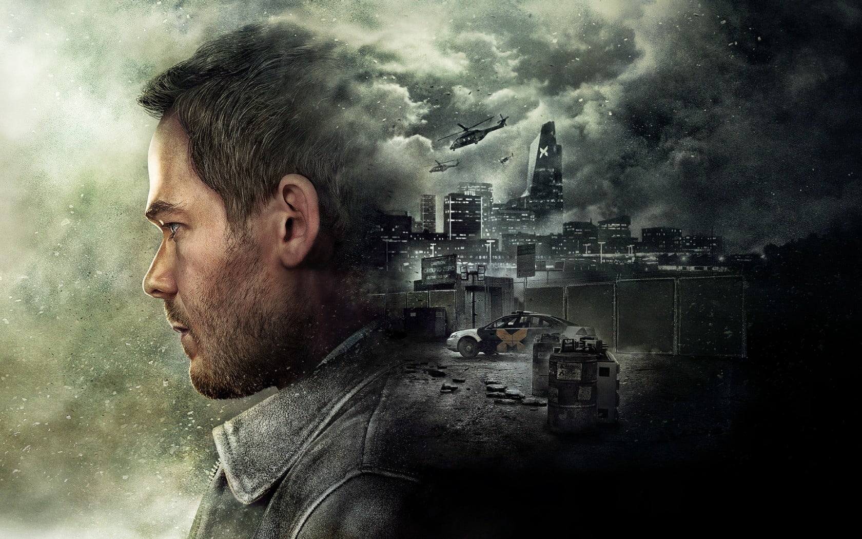 mid adult, side view, city, caucasian Ethnicity, rain, people, building exterior, danger, digital composite, looking, outdoors, multiple exposure, remedy, HD Wallpaper