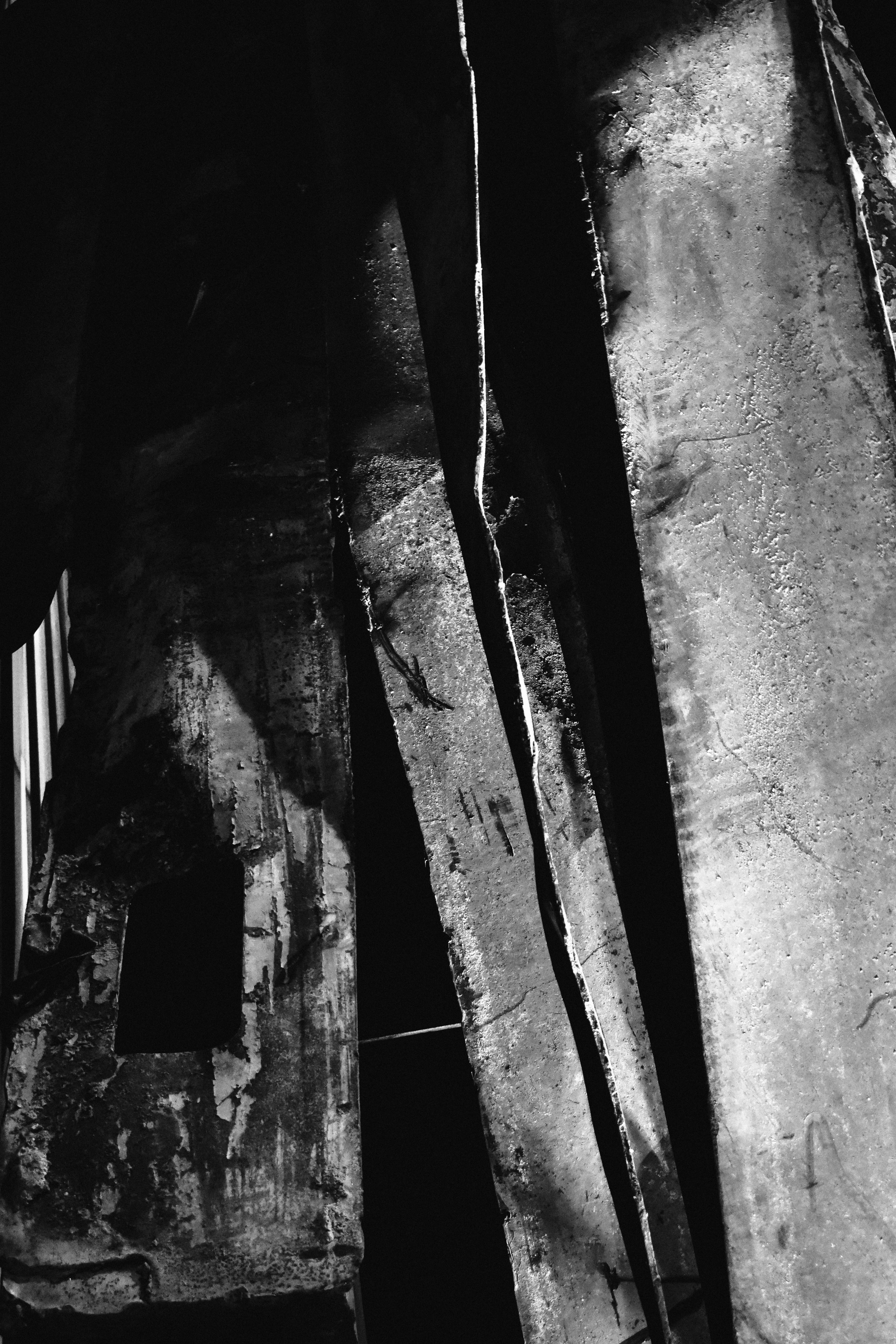 city, building, crypt, indoors, deterioration, beams, ice, snow, built structure, alley, handrail, no people, weathered, september 11, banister, obsolete, Phone HD Wallpaper