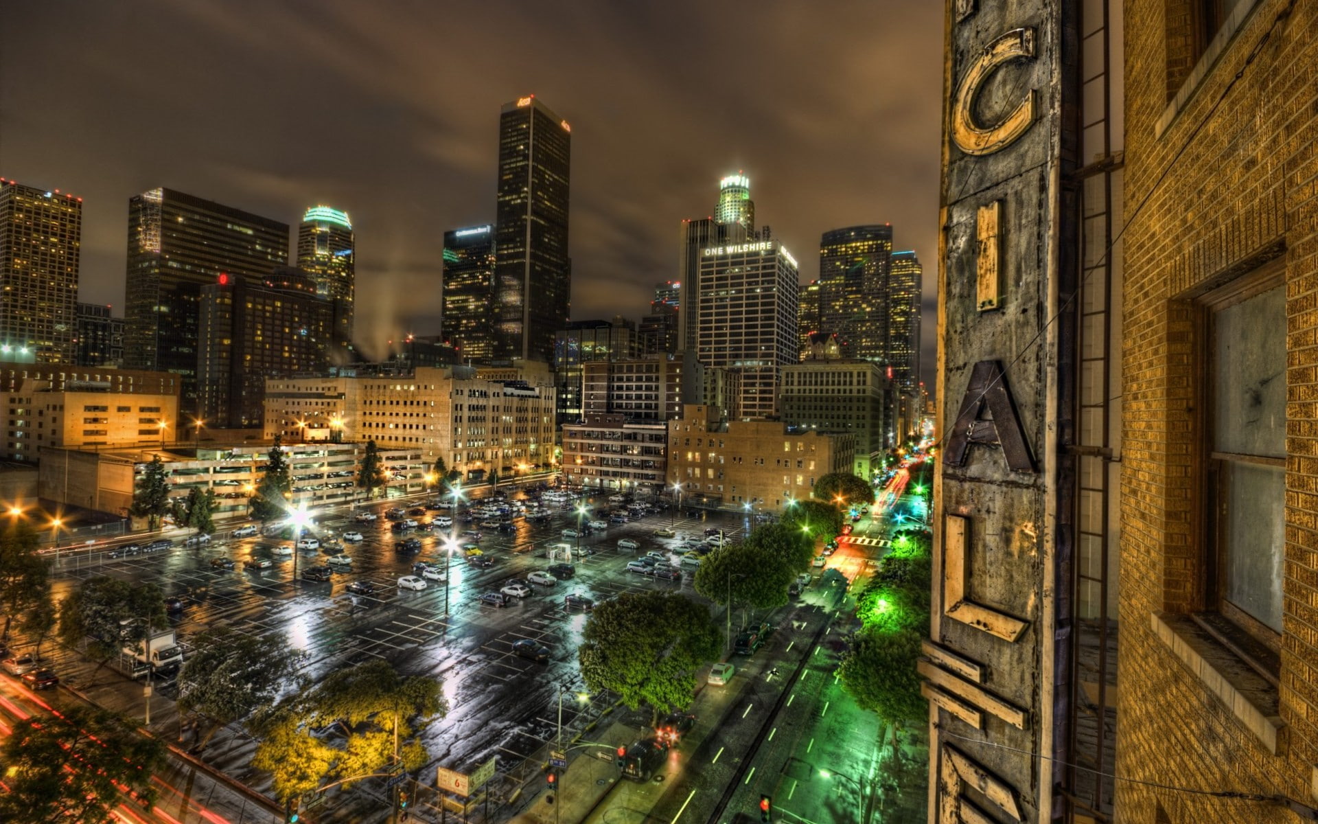 built structure, building exterior, financial district, tall - high, water, transportation, Los Angeles, cityscape, architecture, skyscraper, office building exterior, HD Wallpaper