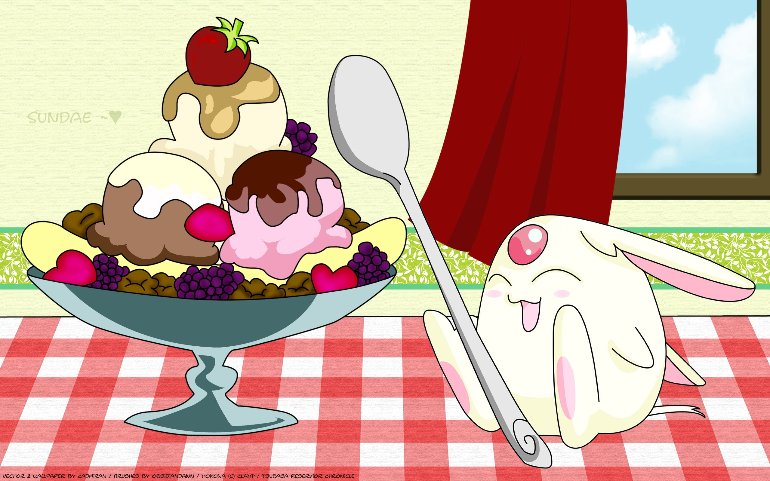food, tablecloth, 2K, drink, sweet food, design, tsubasa reservoir chronicle, menu, plant, outdoors, computer Graphic, day, table, cake, backgrounds, vector, HD Wallpaper