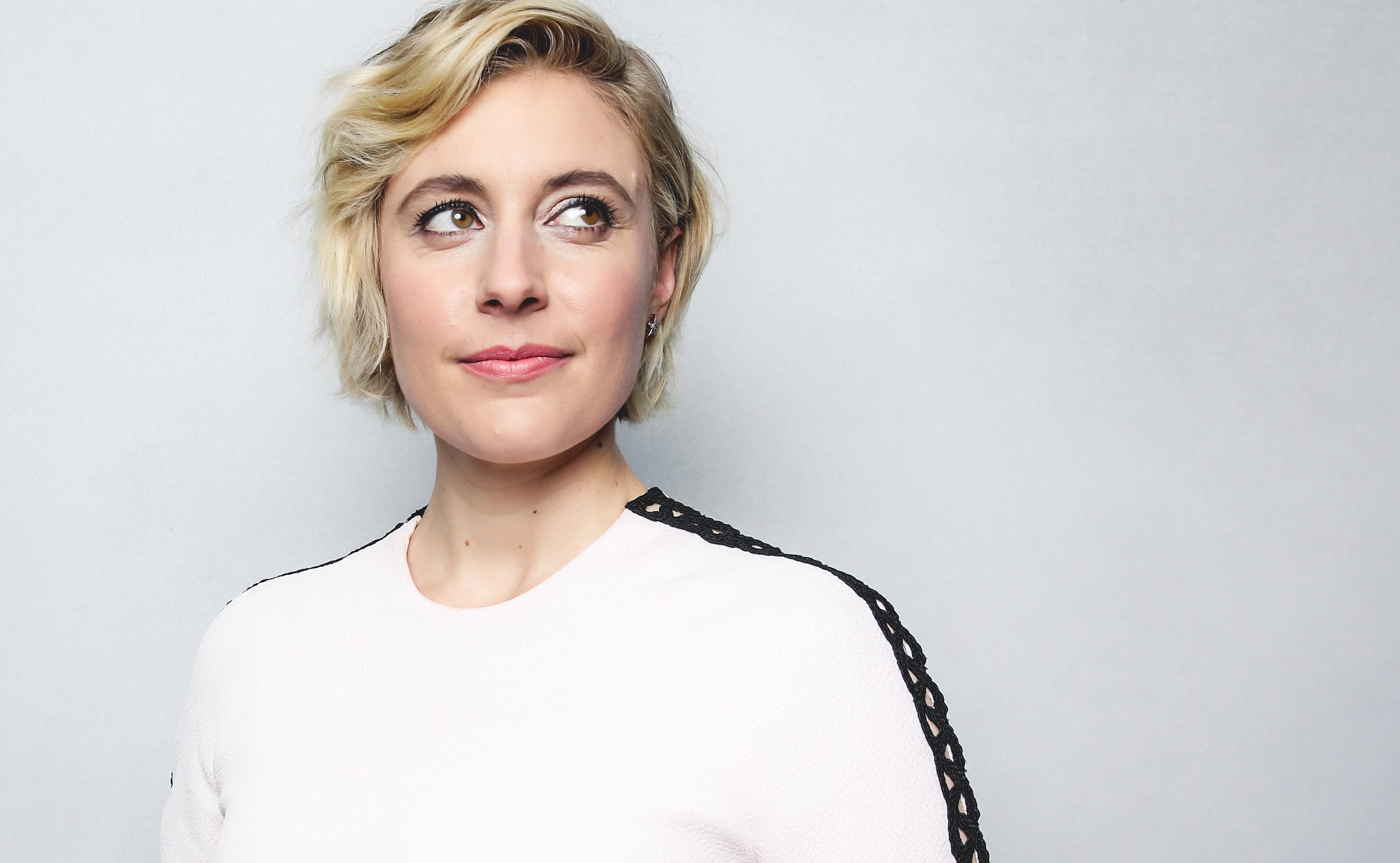 Blonde, Celebrity, Greta Gerwig, Actress, Brown Eyes, Girl, 2K, Actresses, Woman, HD Wallpaper
