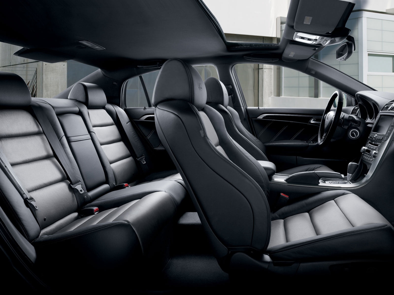 indoors, business, modern, acura, day, travel, wheel, motor vehicle, inside Of, land Vehicle, gray, chair, luxury, window, cabin, car interior, empty, side by side, HD Wallpaper