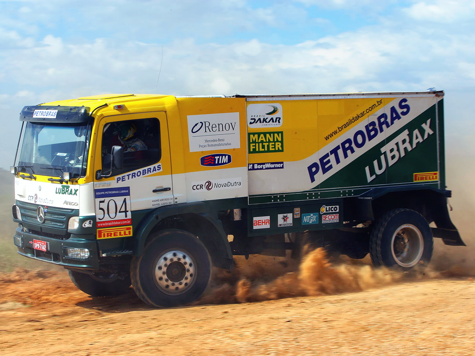 720P, truck, rally, mercedes, offroad, race, benz, racing, atego, 2006, 1725, HD Wallpaper