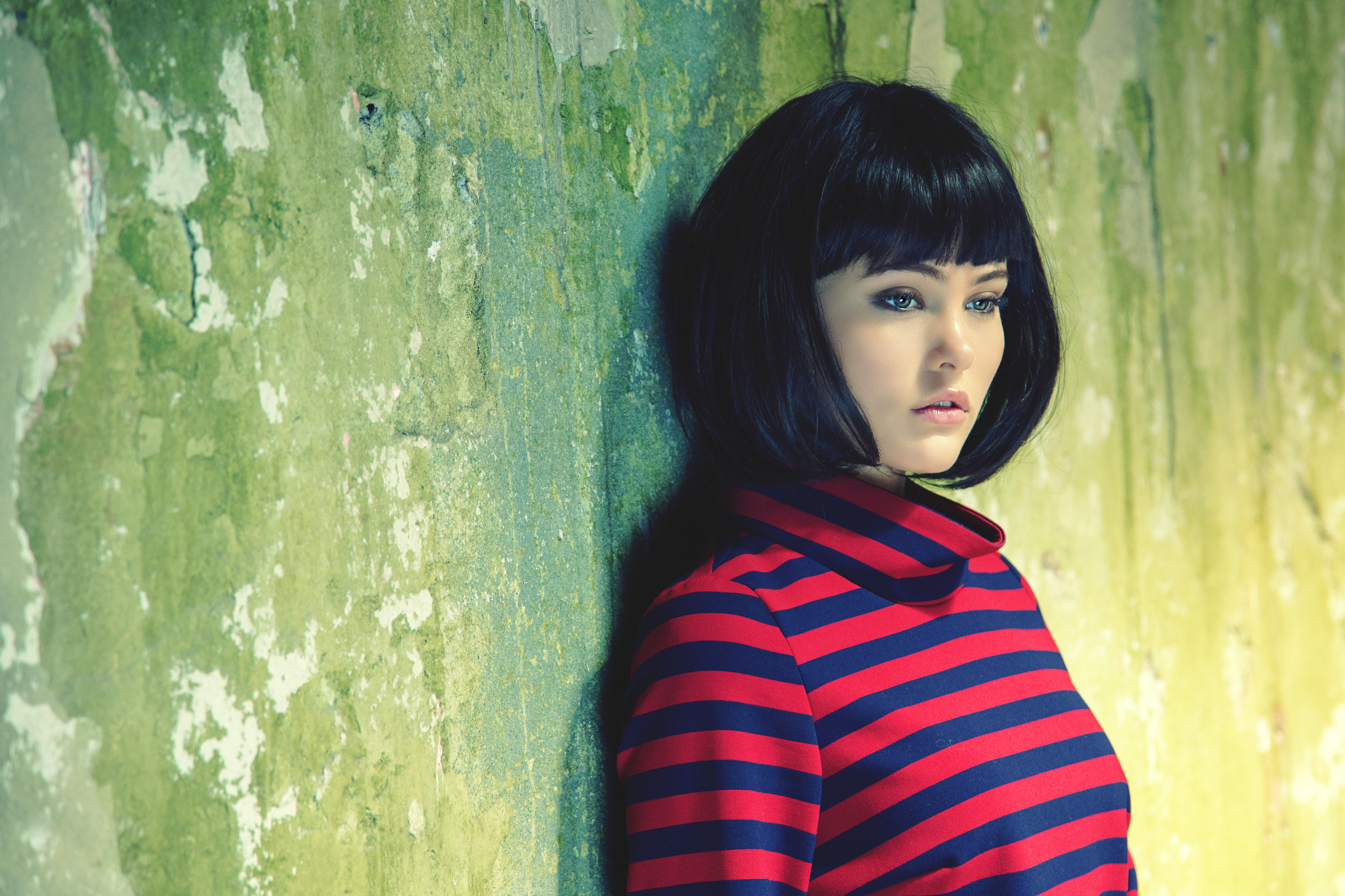 brand, ALBA CONDE, retro, style, 5K, hairstyle, portrait, HD Wallpaper