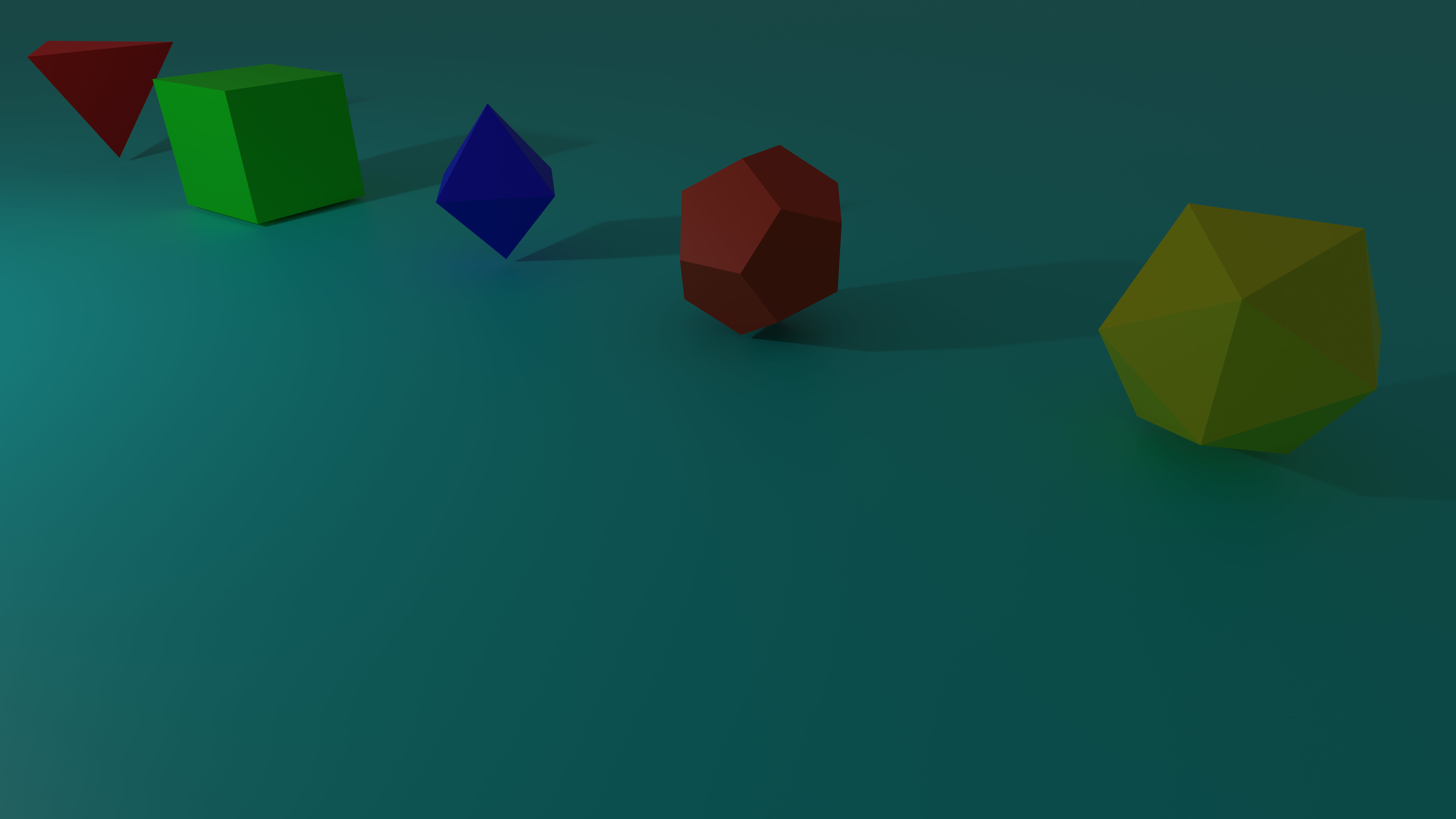 8K, 3D, geometry, simple, platonic solids, abstract, HD Wallpaper