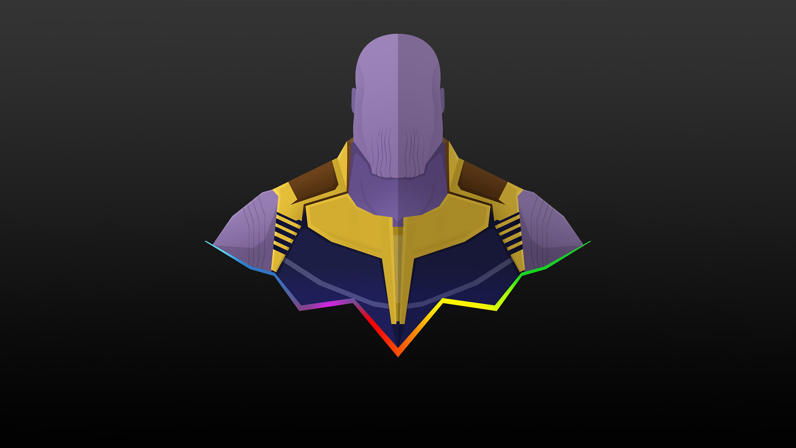 artwork, duality, war, thanos, infinity, 2K, split, HD Wallpaper