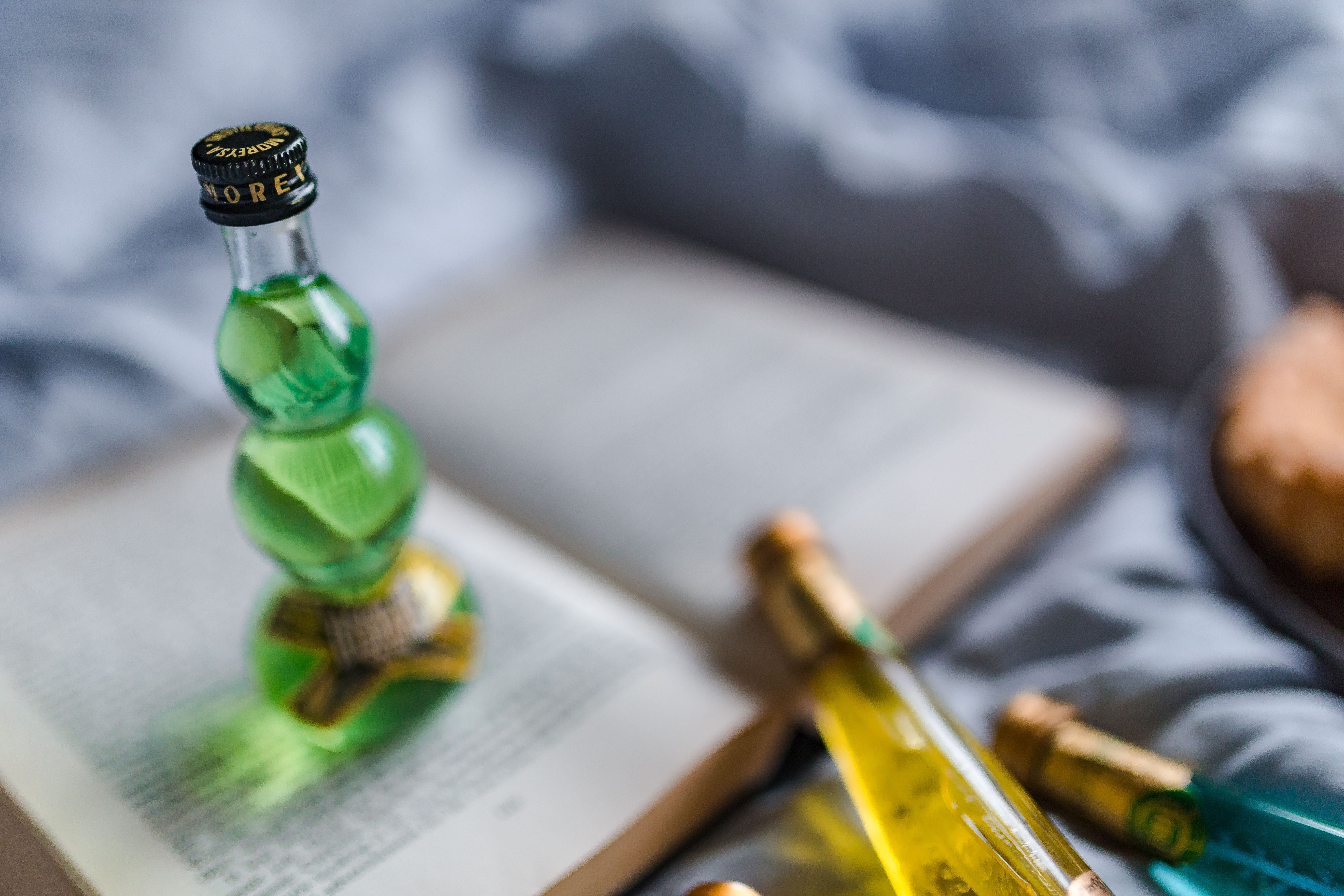 colorful, liqueurs, no people, beer bottle, read, high angle view, day, paper, alcohol, art and craft, bed, close-up, skill, liquor, book, group, bottles, HD Wallpaper