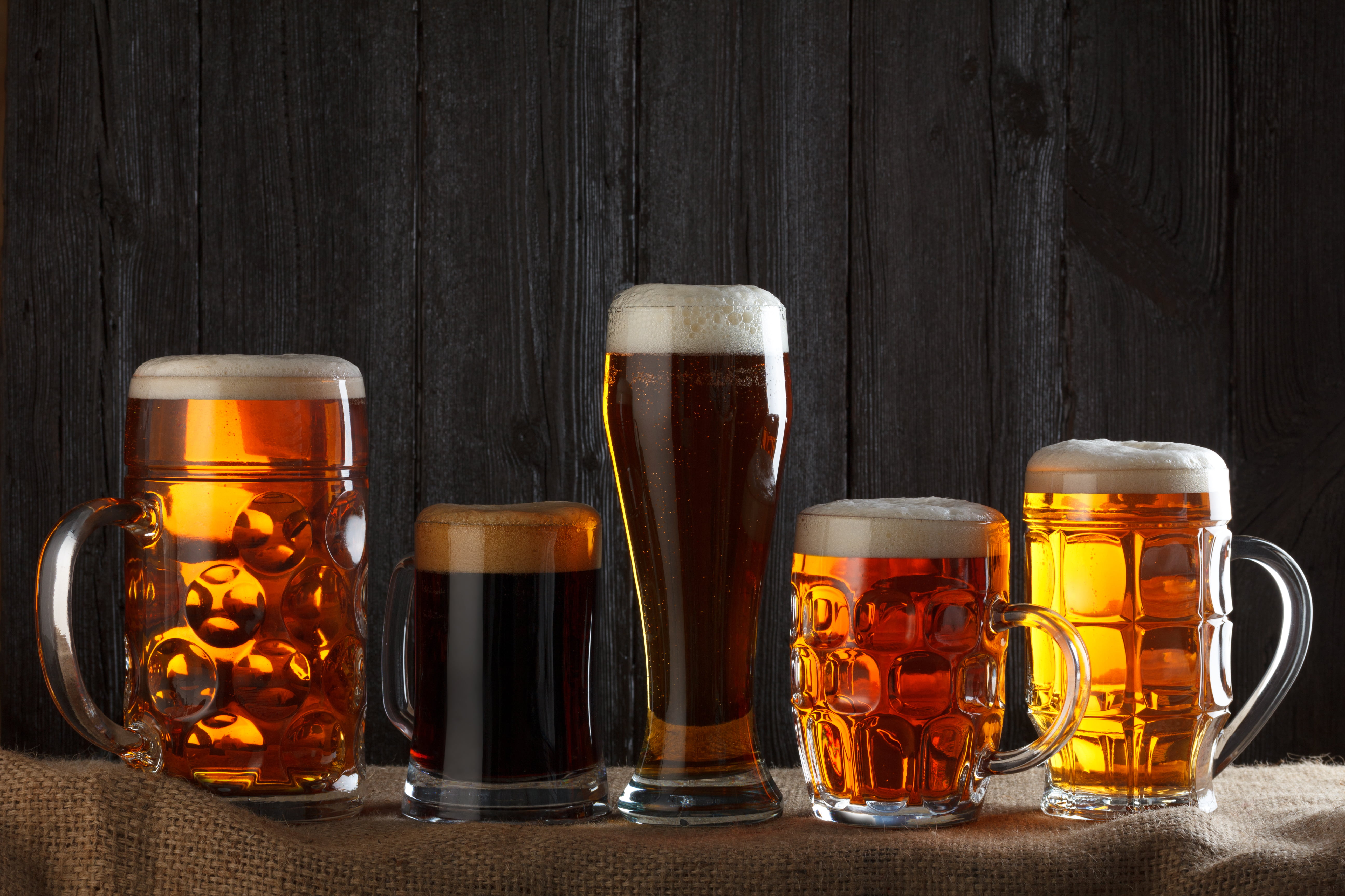 pint glass, craft beer, variation, beer - alcohol, no people, alcoholic beverages, still life, beer glass, household equipment, freshness, table, 5K, refreshment, HD Wallpaper