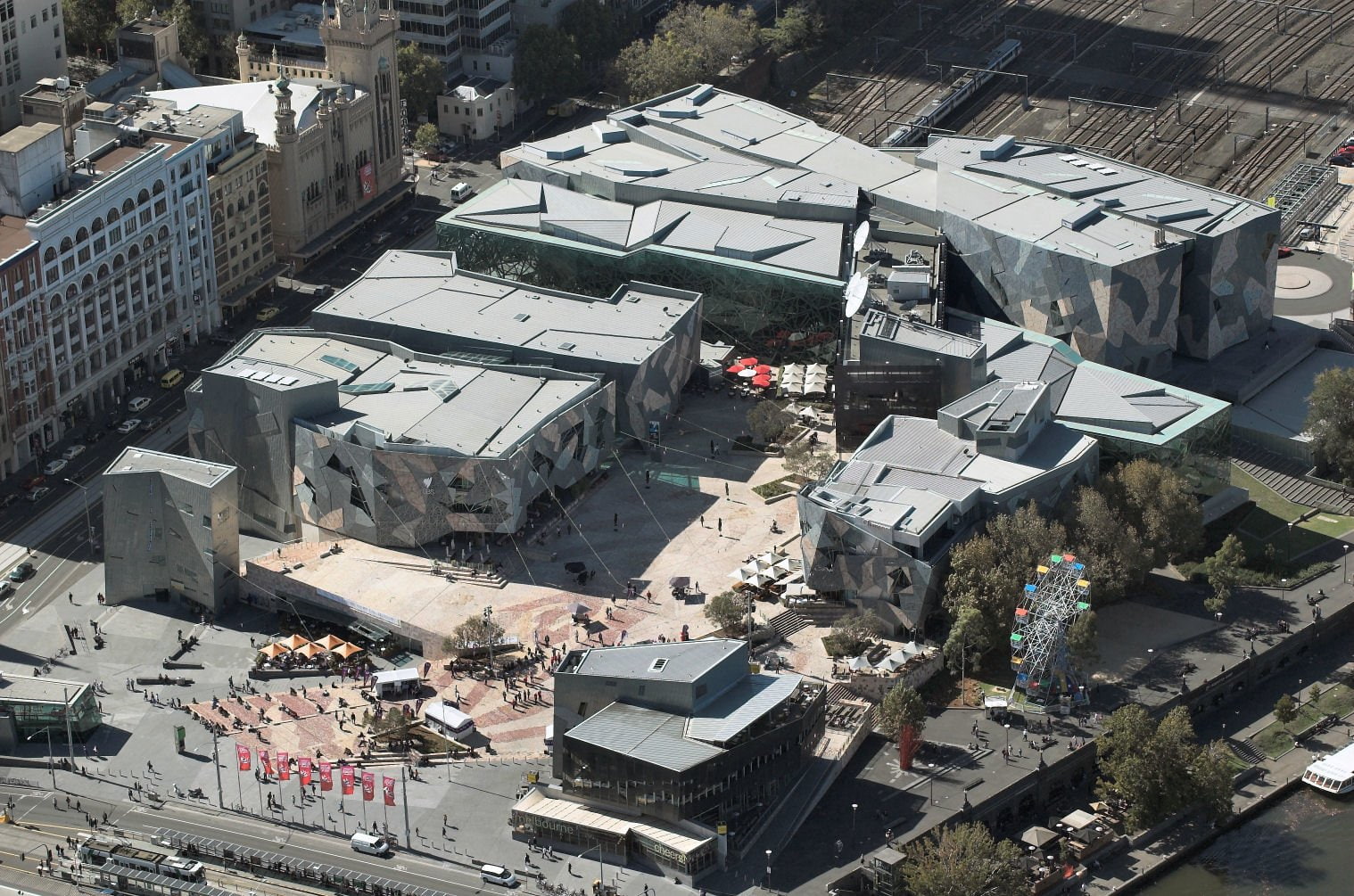 Melbourne, Federation Square Melbourne Australia, Man Made, 720P, HD Wallpaper