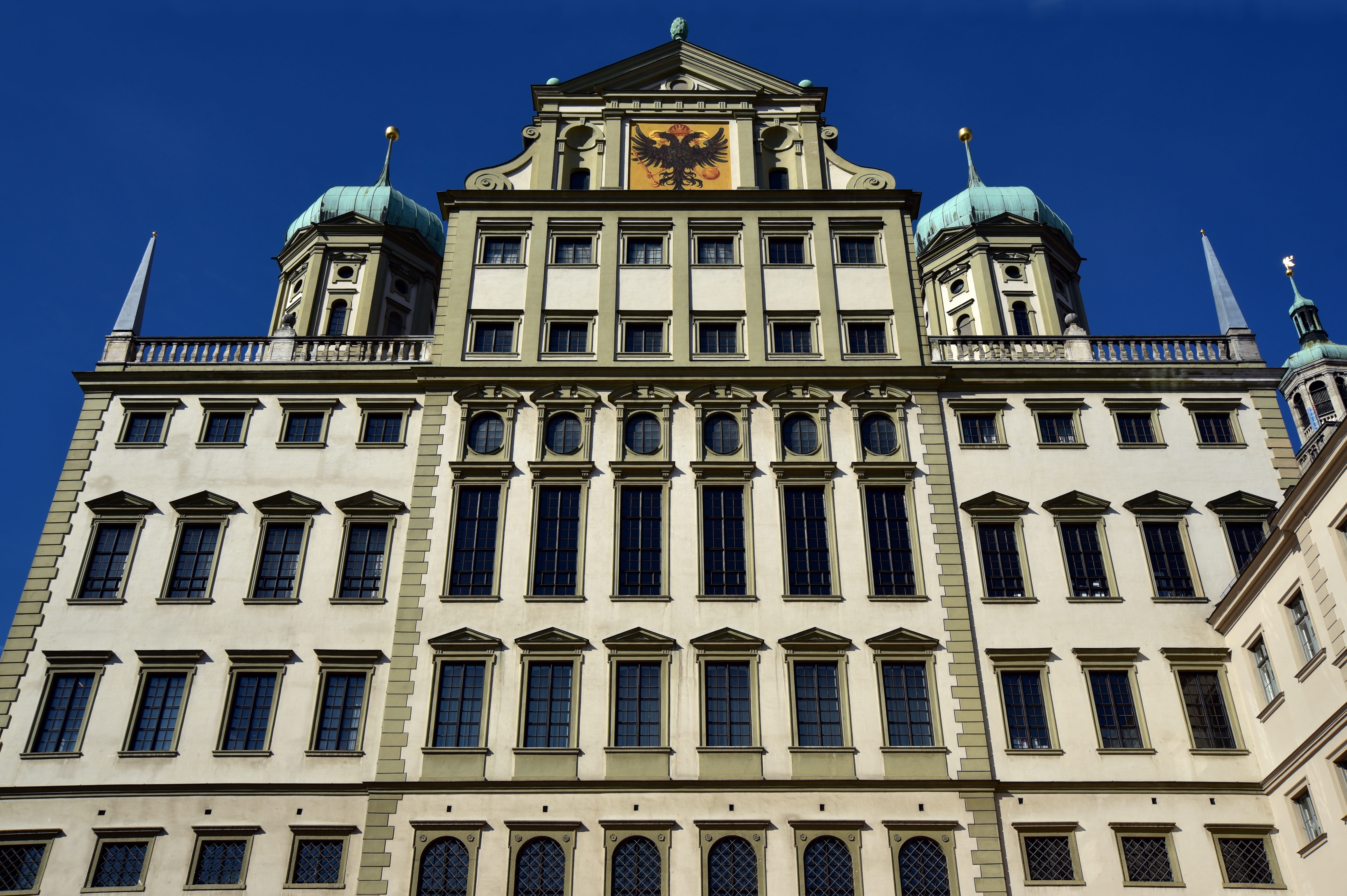 clear sky, swabia, town hall, courthouse, travel, building exterior, travel destinations, built structure, towers, no people, history, building, window, HD Wallpaper