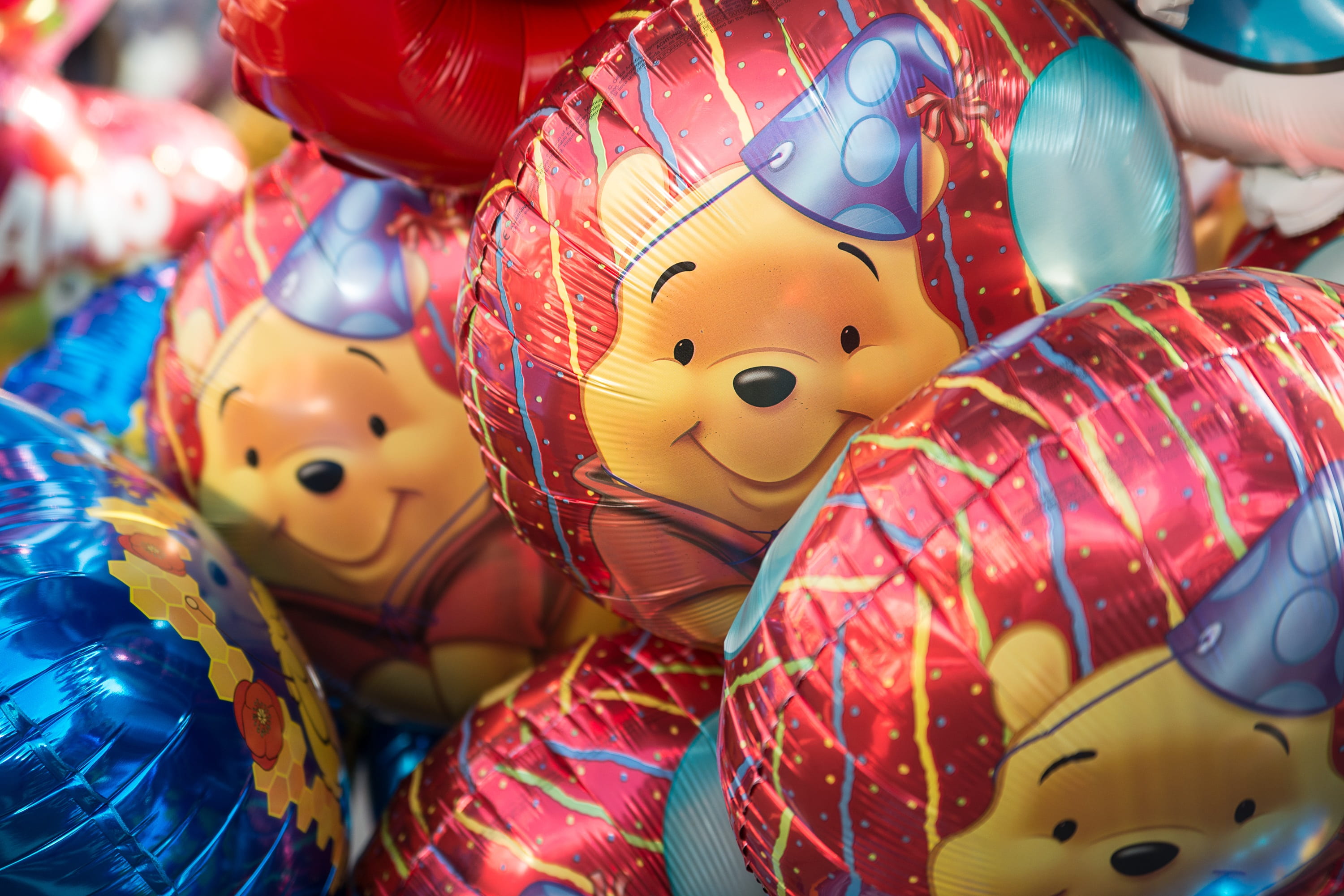 decoration, large group of objects, fun, ballons, variation, chinese new year, close-up, balloon, bear, grin, festival, animal representation, representation, HD Wallpaper