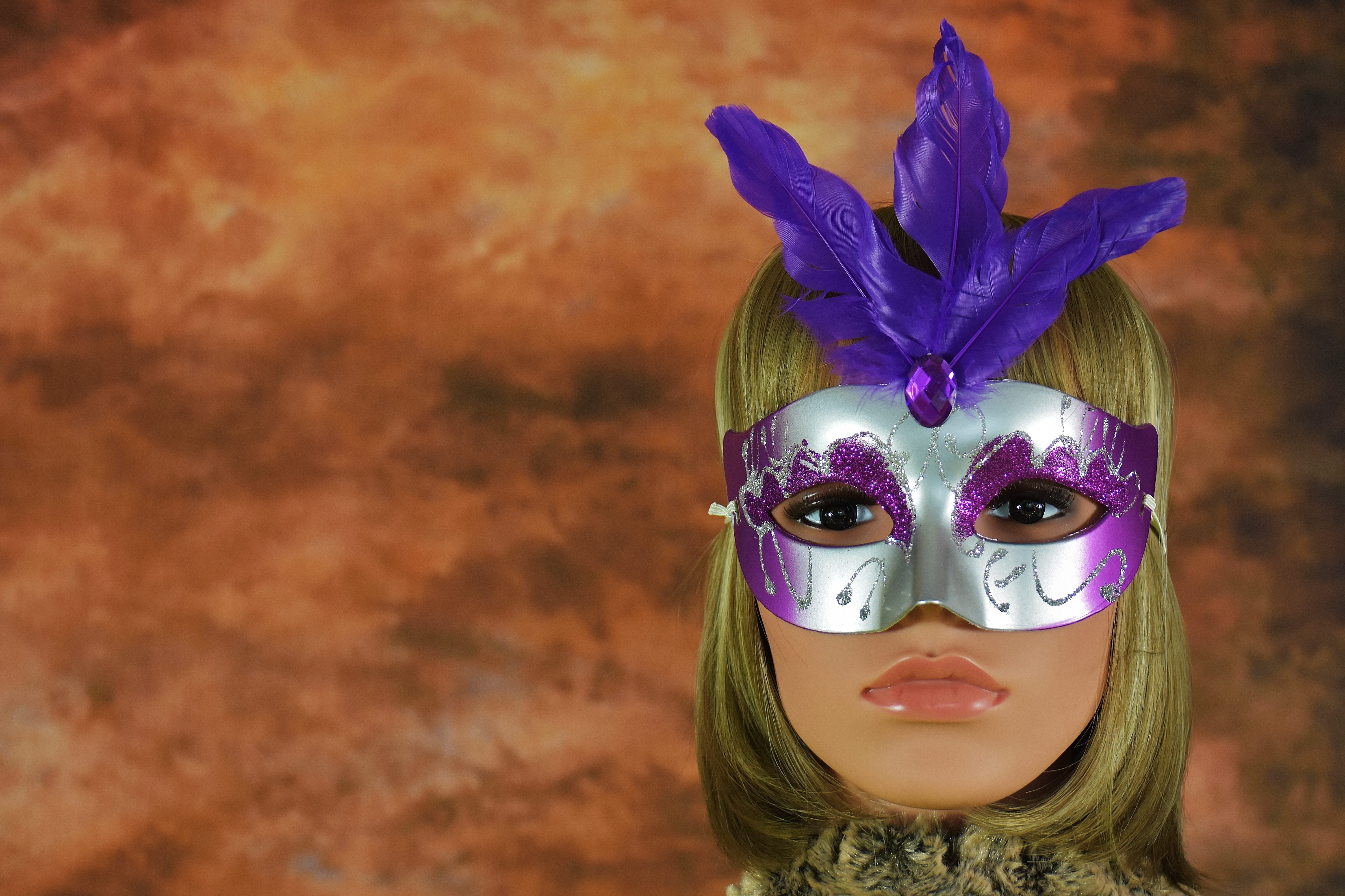 traveling Carnival, obscured face, venice Carnival, masquerade, day, close-up, costume, outdoors, Mysterious, headshot, mystery, human Face, 5K, art and craft, HD Wallpaper