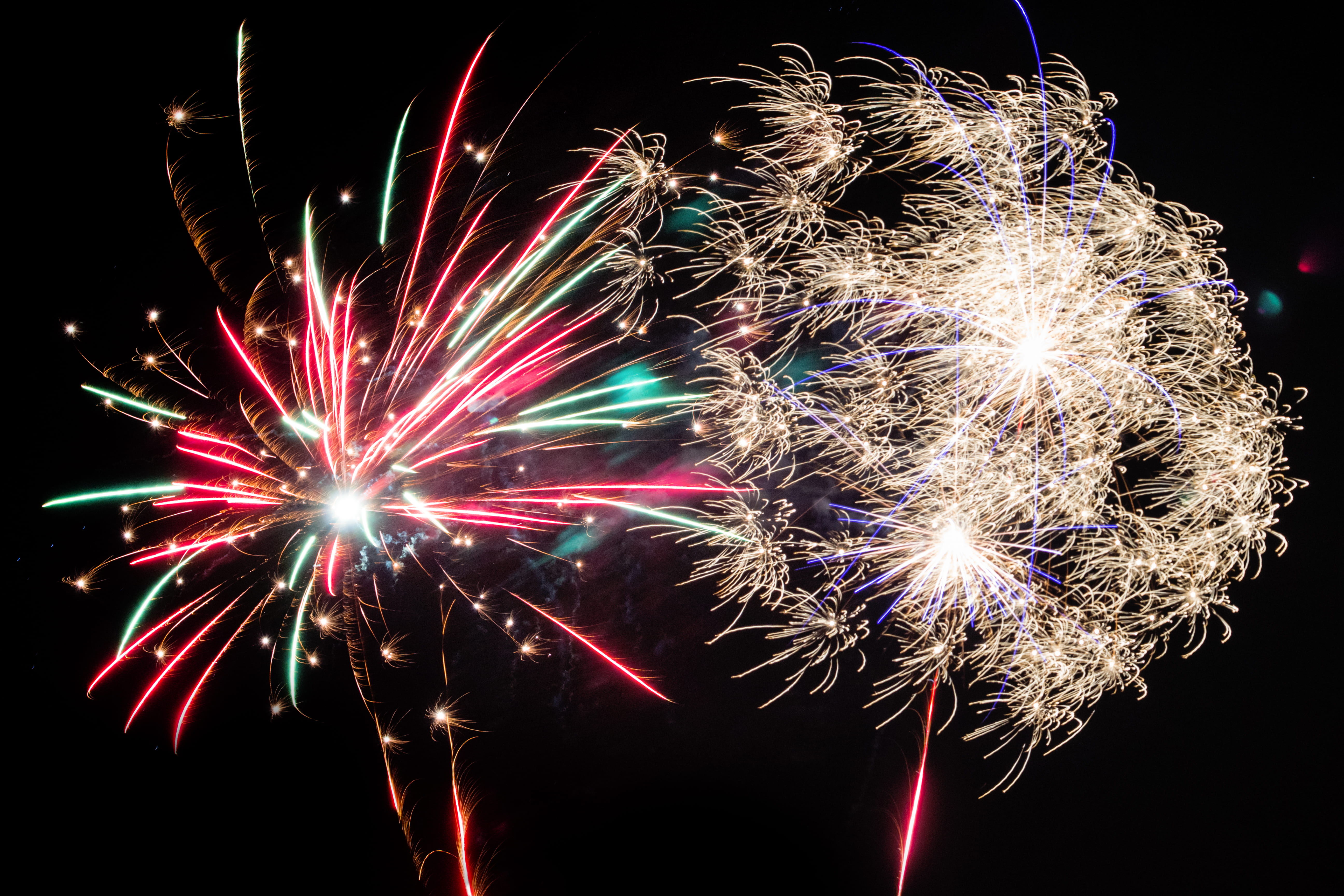 nighttime, exploding, illuminated, long exposure, event, glowing, firework display, no people, light, sparkler, nature, sparks, sky, firework - man made object, HD Wallpaper