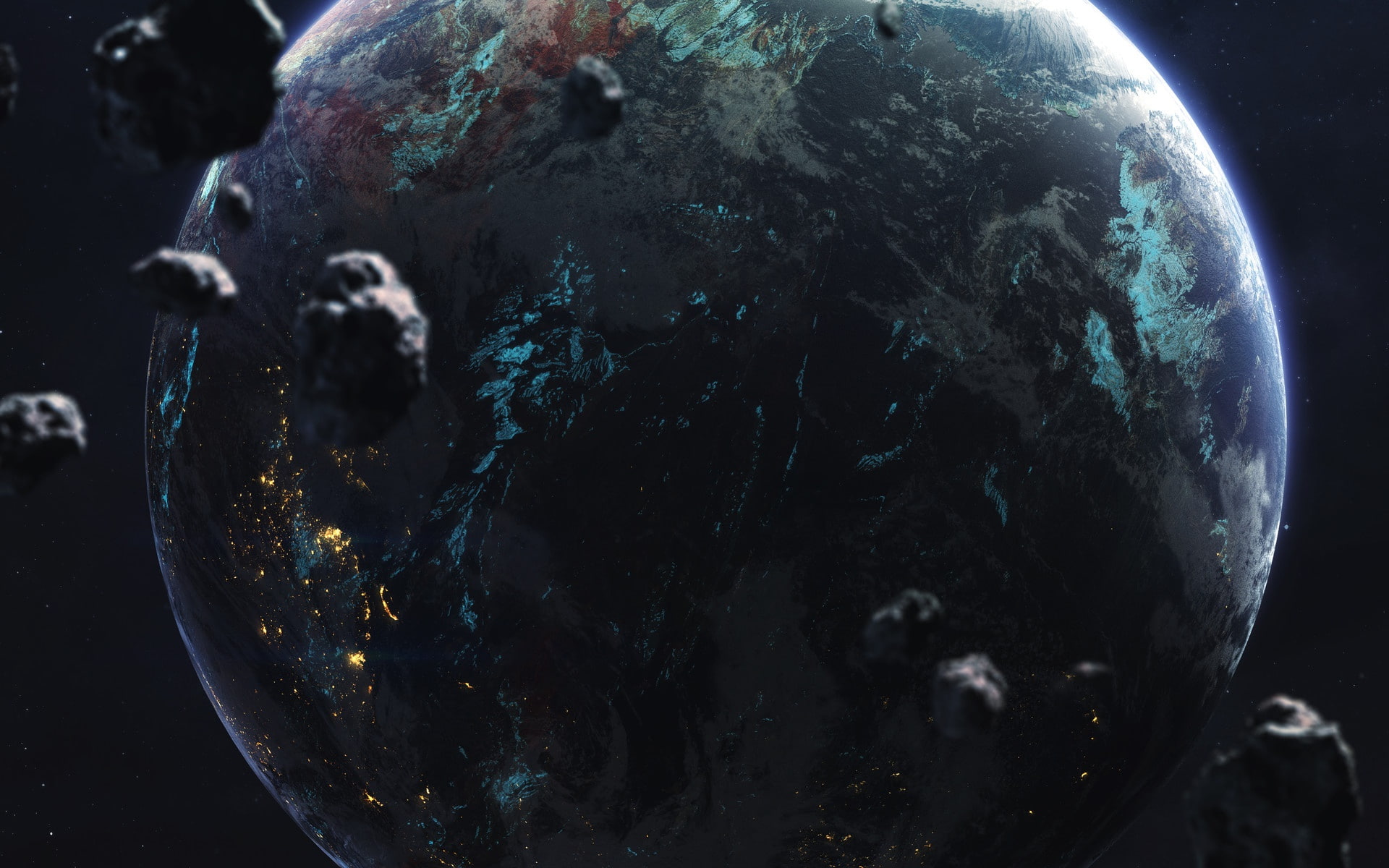 digital art, 1080P, planet, space art, space, Vadim Sadovski, HD Wallpaper