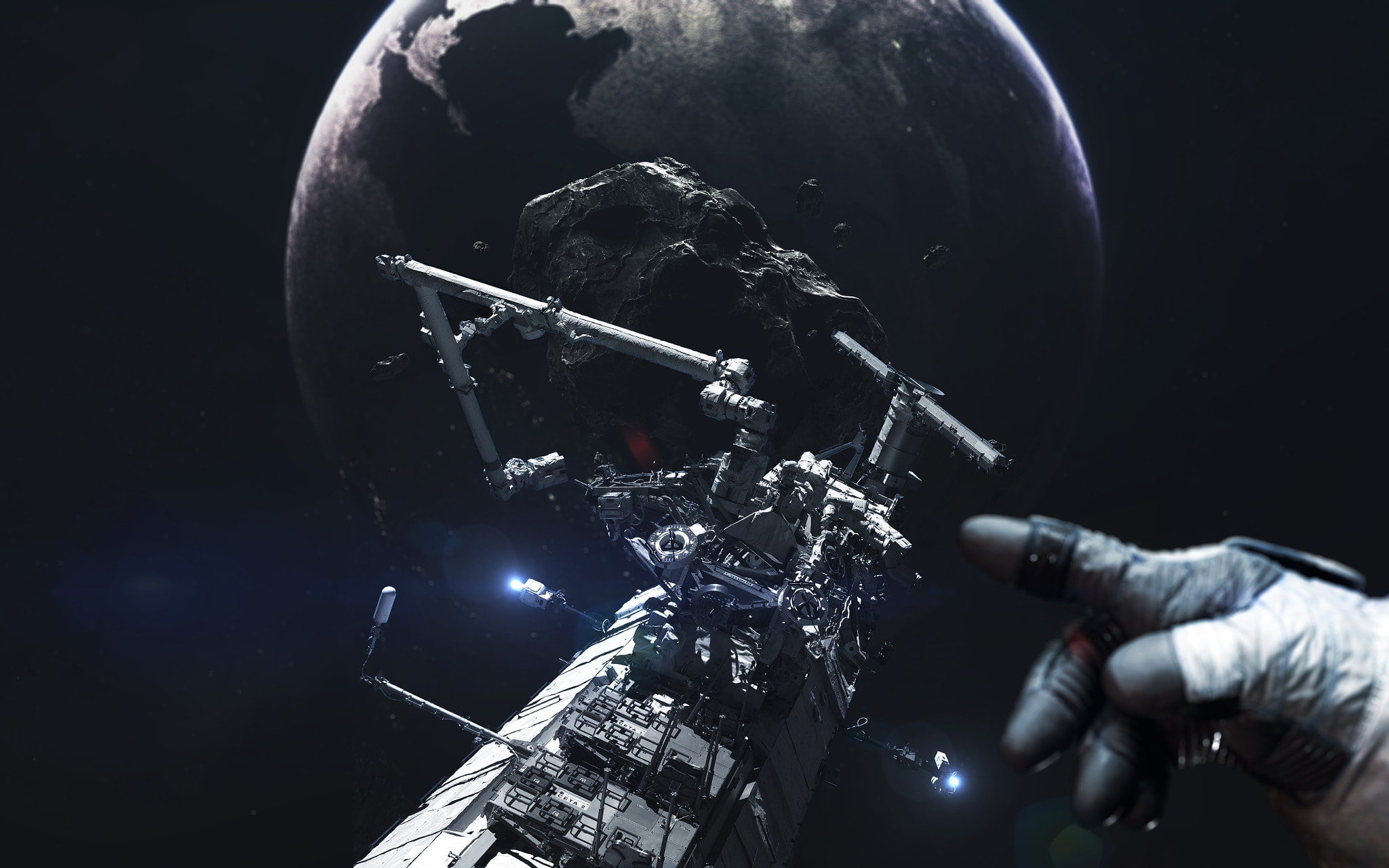 space, digital art, space art, 500px, 1080P, Vadim Sadovski, HD Wallpaper