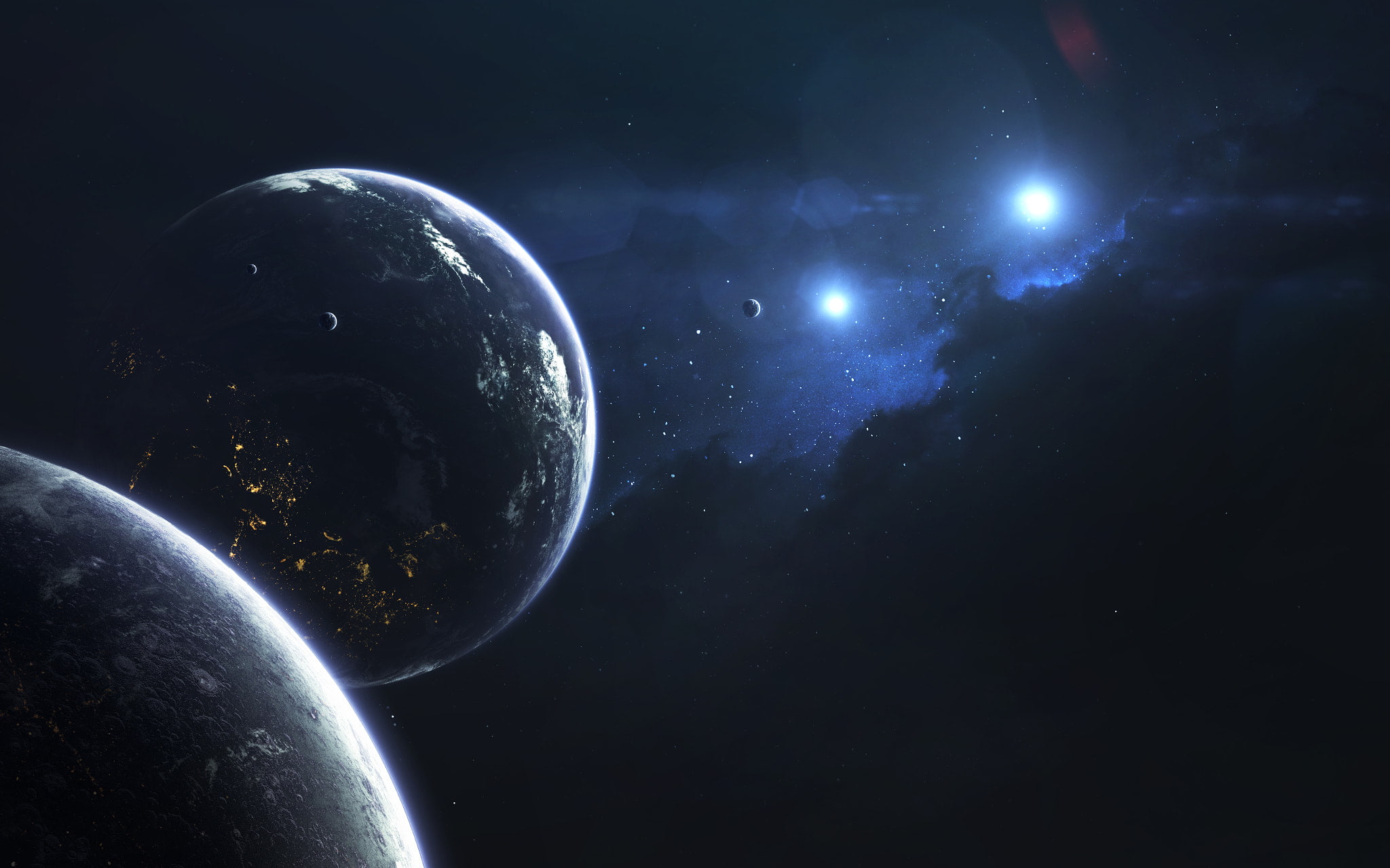 1080P, Vadim Sadovski, planet, space, space art, 500px, digital art, HD Wallpaper
