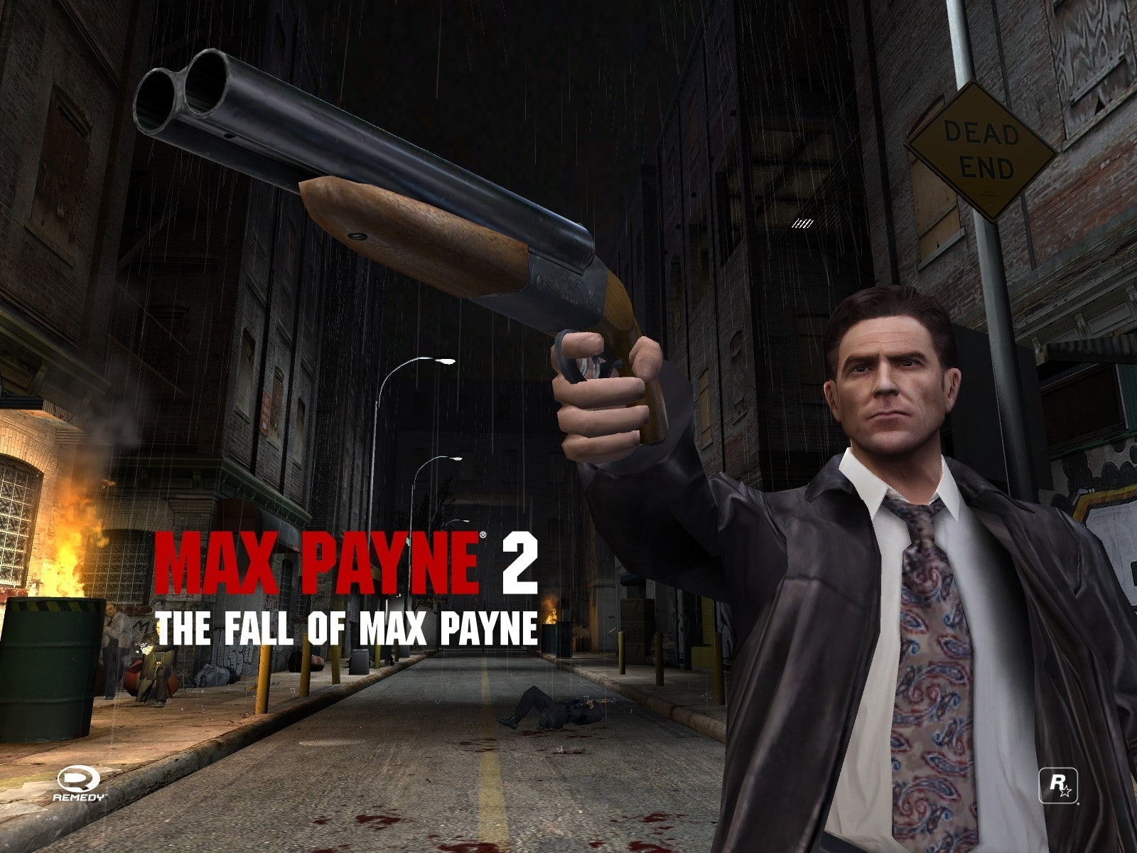 Road, sign, waist up, businessman, front view, Gun, business person, City, The fall of max payne, architecture, males, portrait, one person, 720P, communication, HD Wallpaper