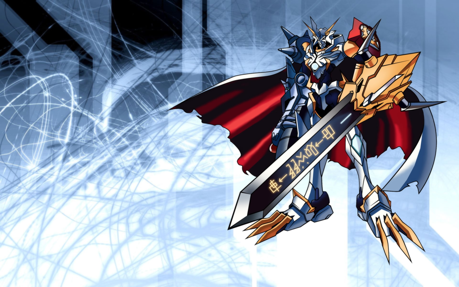omnimon, 1080P, 3D, beautiful, art, movie, anime, d, hd, digimon, HD Wallpaper