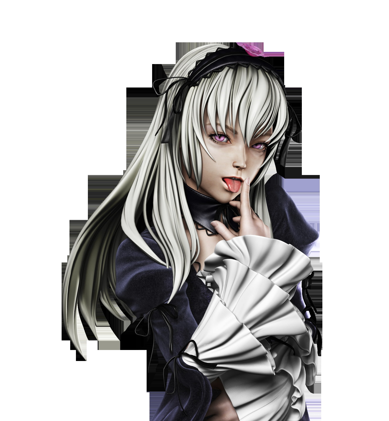 720P, 3D, cgi, anime, Anime Girls, art, abstract, maiden, rozen, Suigintou, hd, girls, cg, d, Rozen Maiden, Phone HD Wallpaper