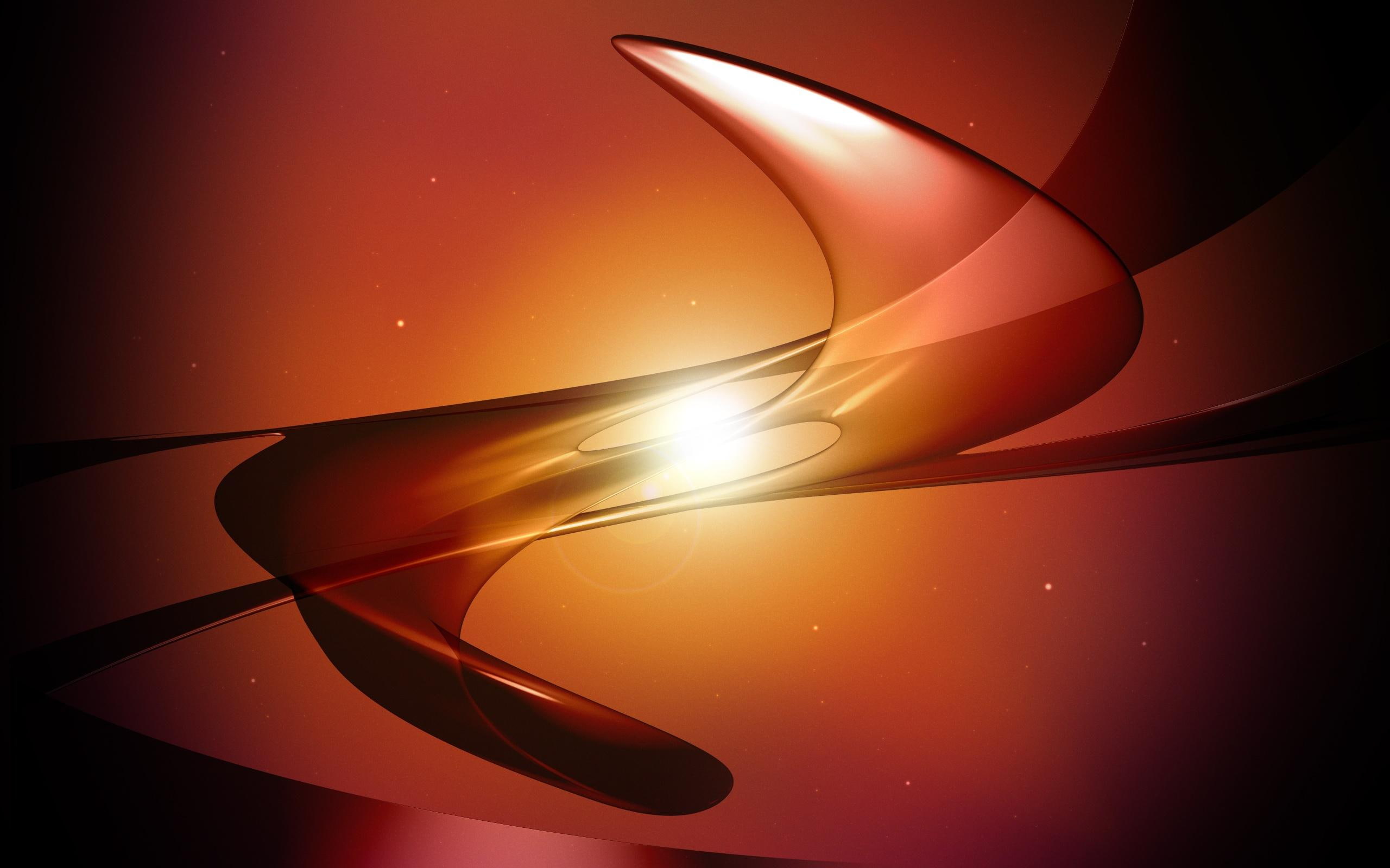 golden, 2560x1600, figure, 2K, brown, shape, spiral, abstract, beige, HD Wallpaper