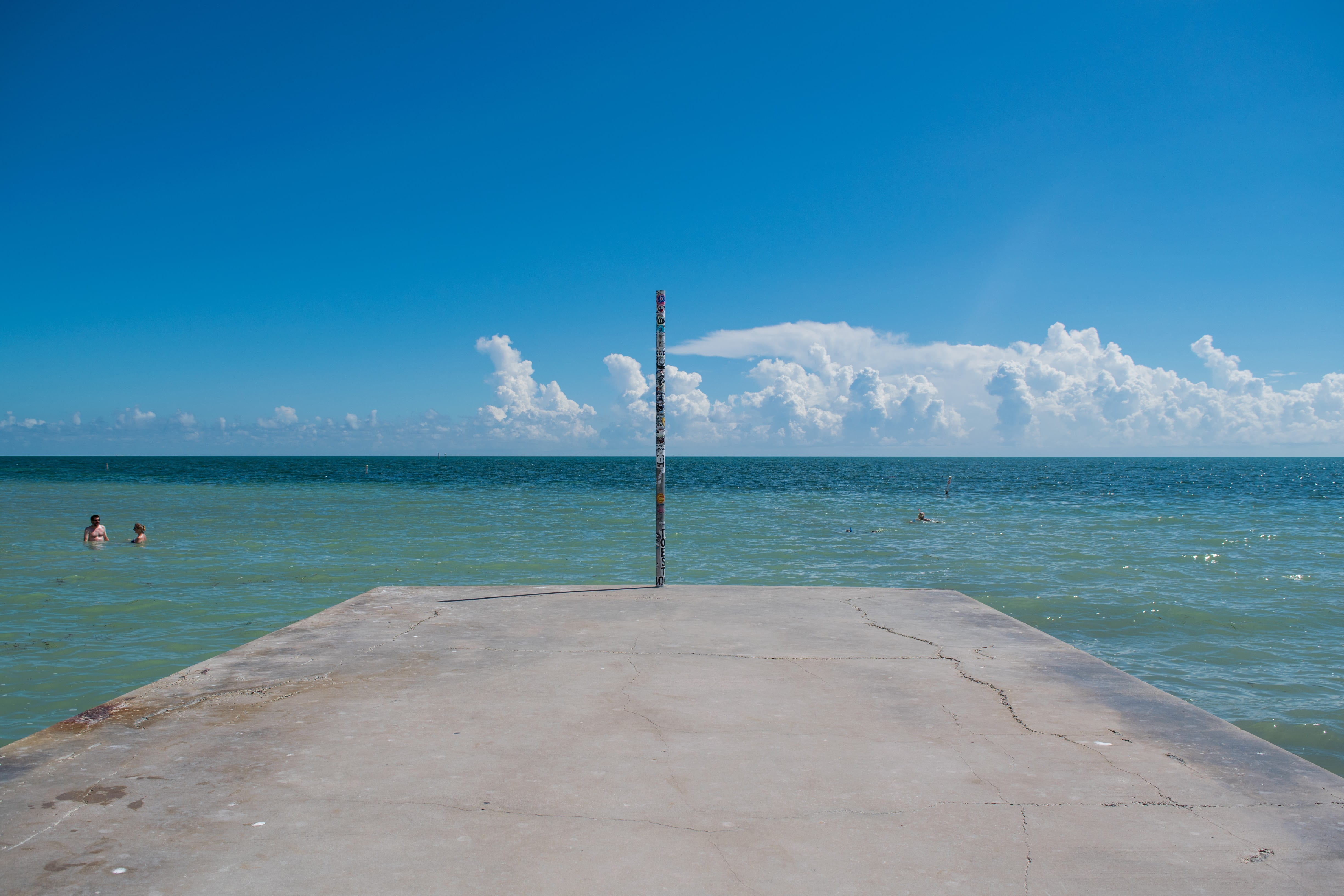 blue, no people, sea, sky, 405 duval st, 4K, horizon over water, nature, outdoors, beauty in nature, port, united states, non-urban scene, turquoise colored, HD Wallpaper