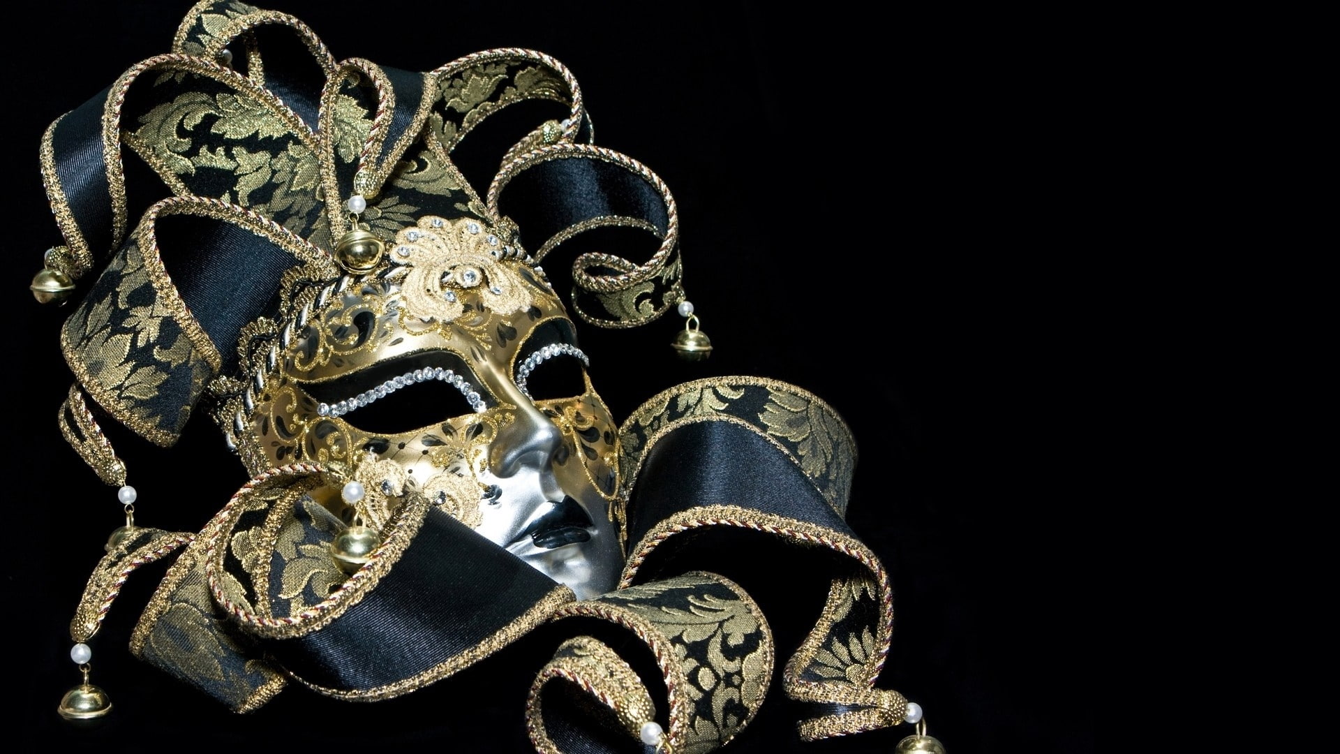 mask, carnival, masque, gold, masquerade ball, 1080P, maskerade, HD Wallpaper