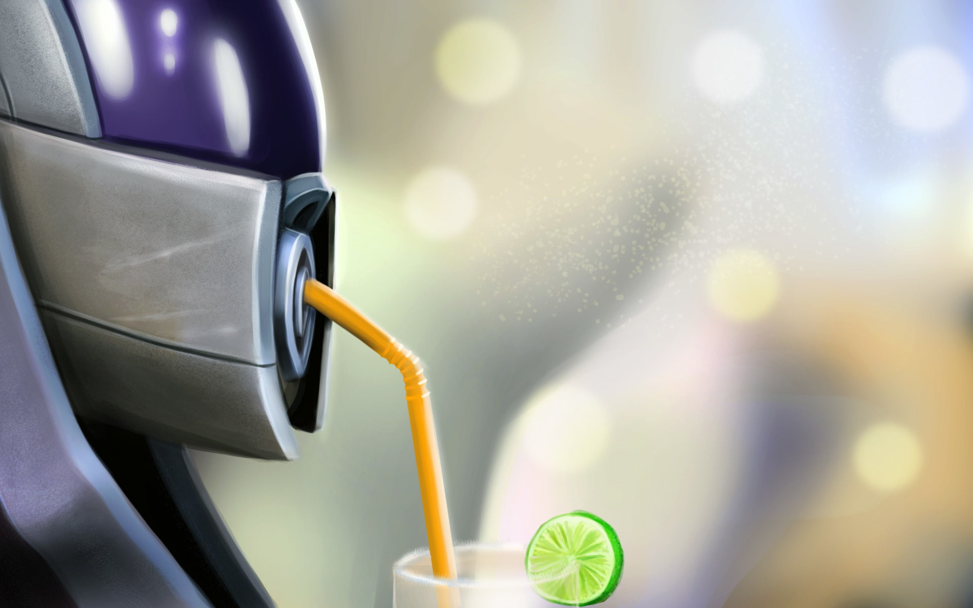 mask, glass, tube, 1080P, Mass Effect, glare, Tali, HD Wallpaper