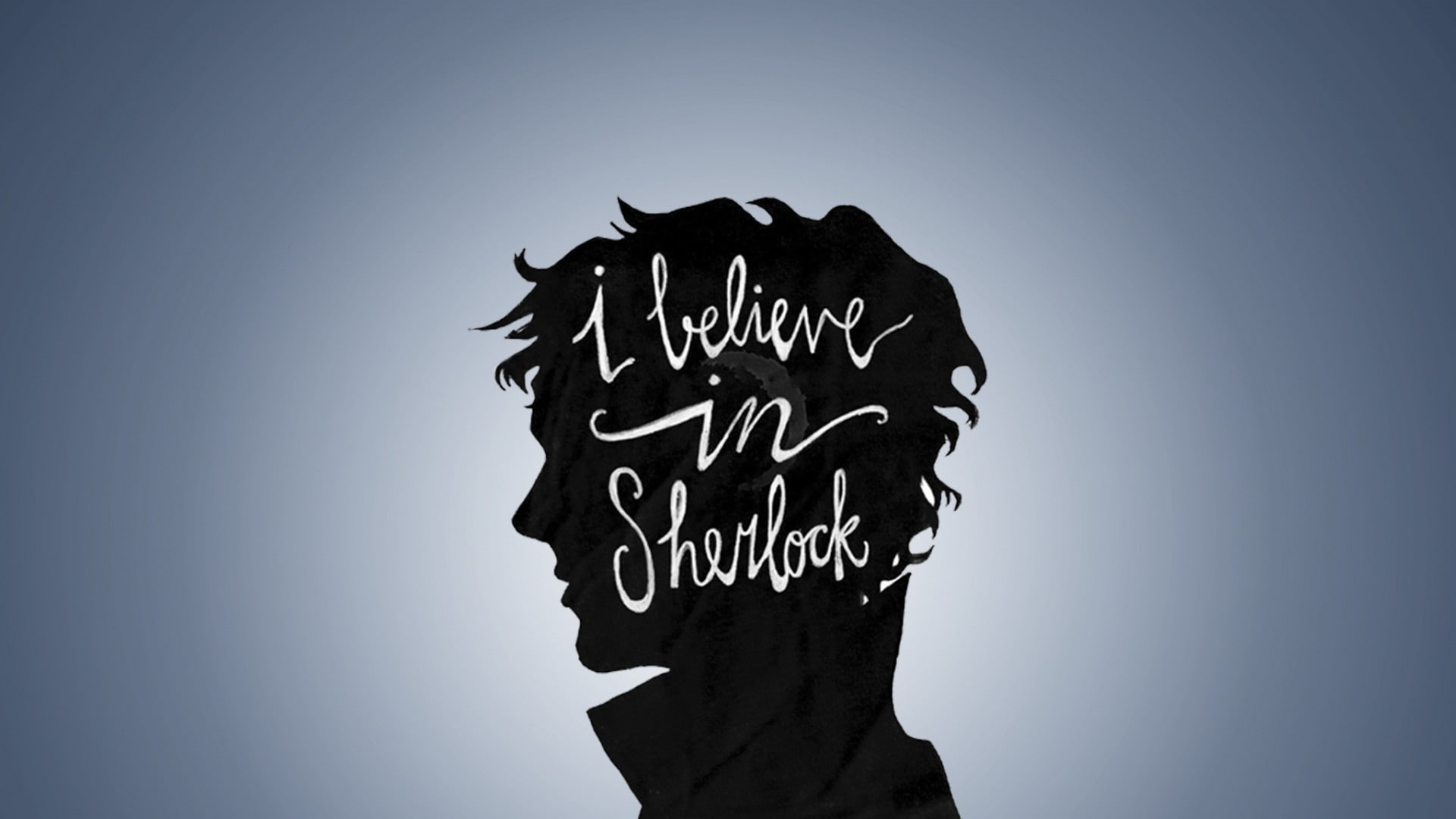 profile, 1080P, sherlock, minimalism, bbc backgrounds, believe, HD Wallpaper