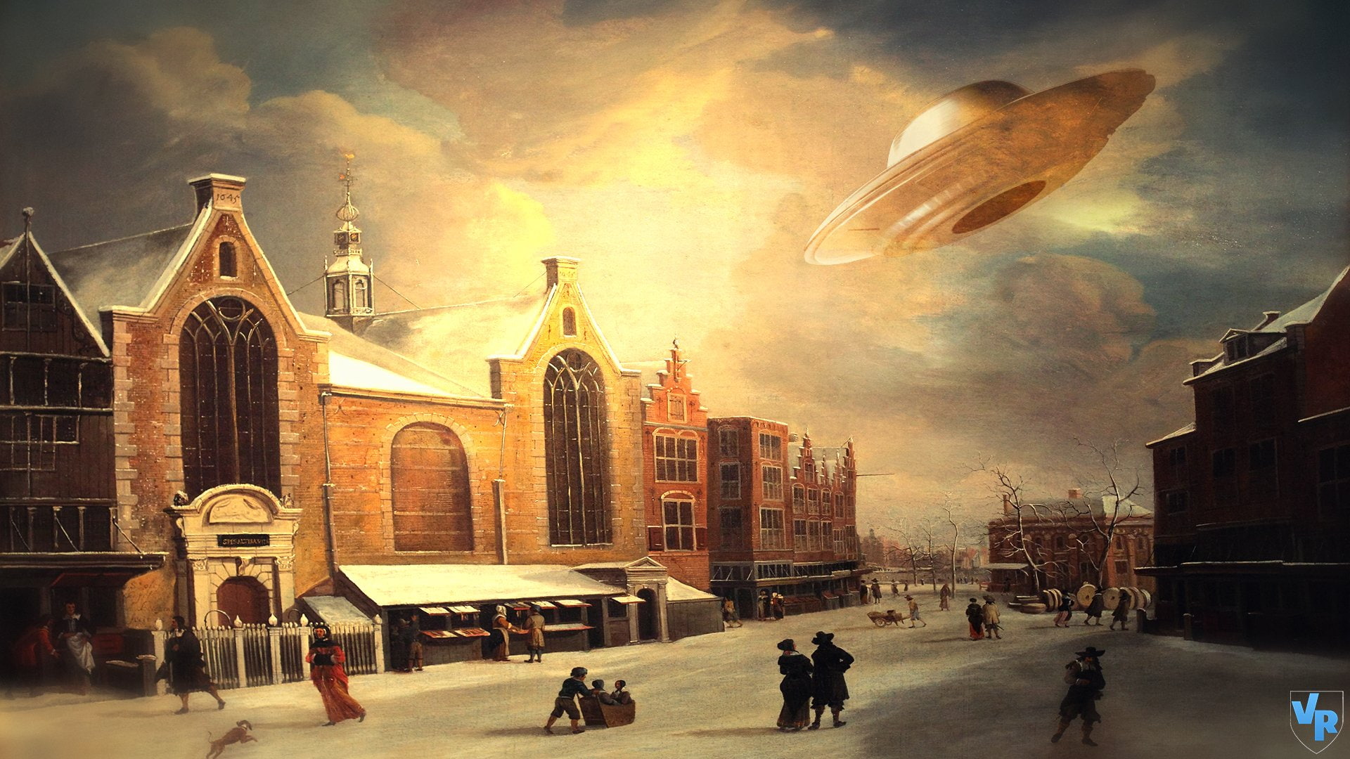 1080P, pictorial, fantasy, fantastic, ufo, art, world, spaceship, HD Wallpaper