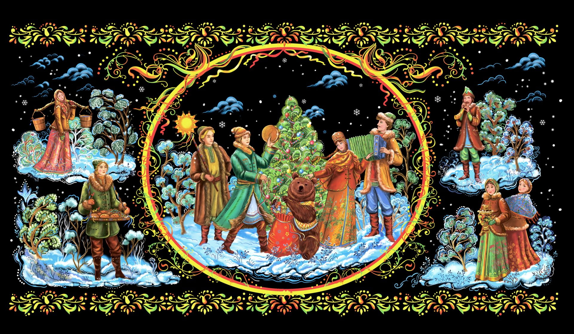 1080P, Pictorial, Christmas, Holiday, HD Wallpaper