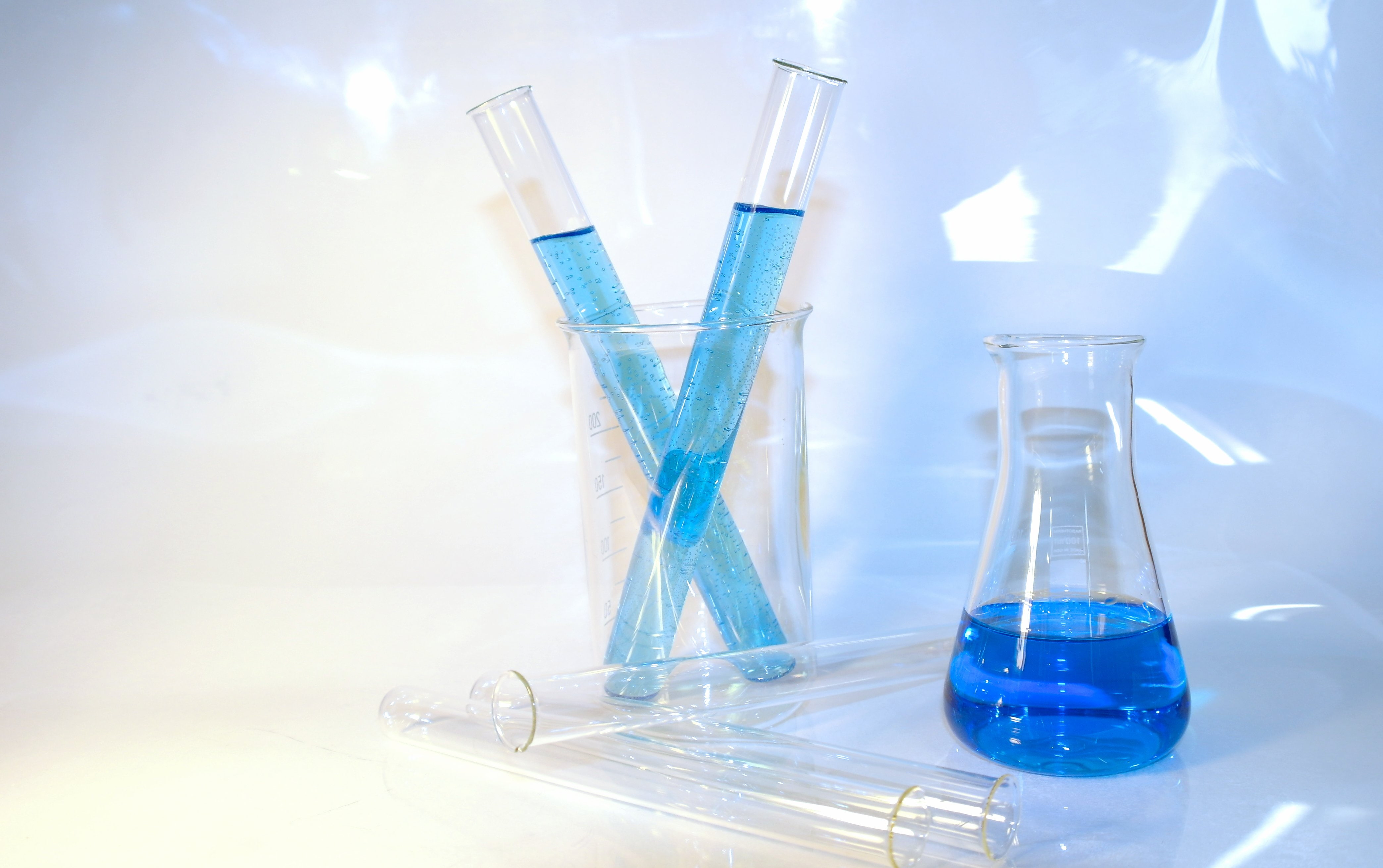 4K, Test, abstract, Tube, bokek, glass, Biology, science, Cylinder, Vials, Medical, tubes, abstraction, Chemistry, HD Wallpaper