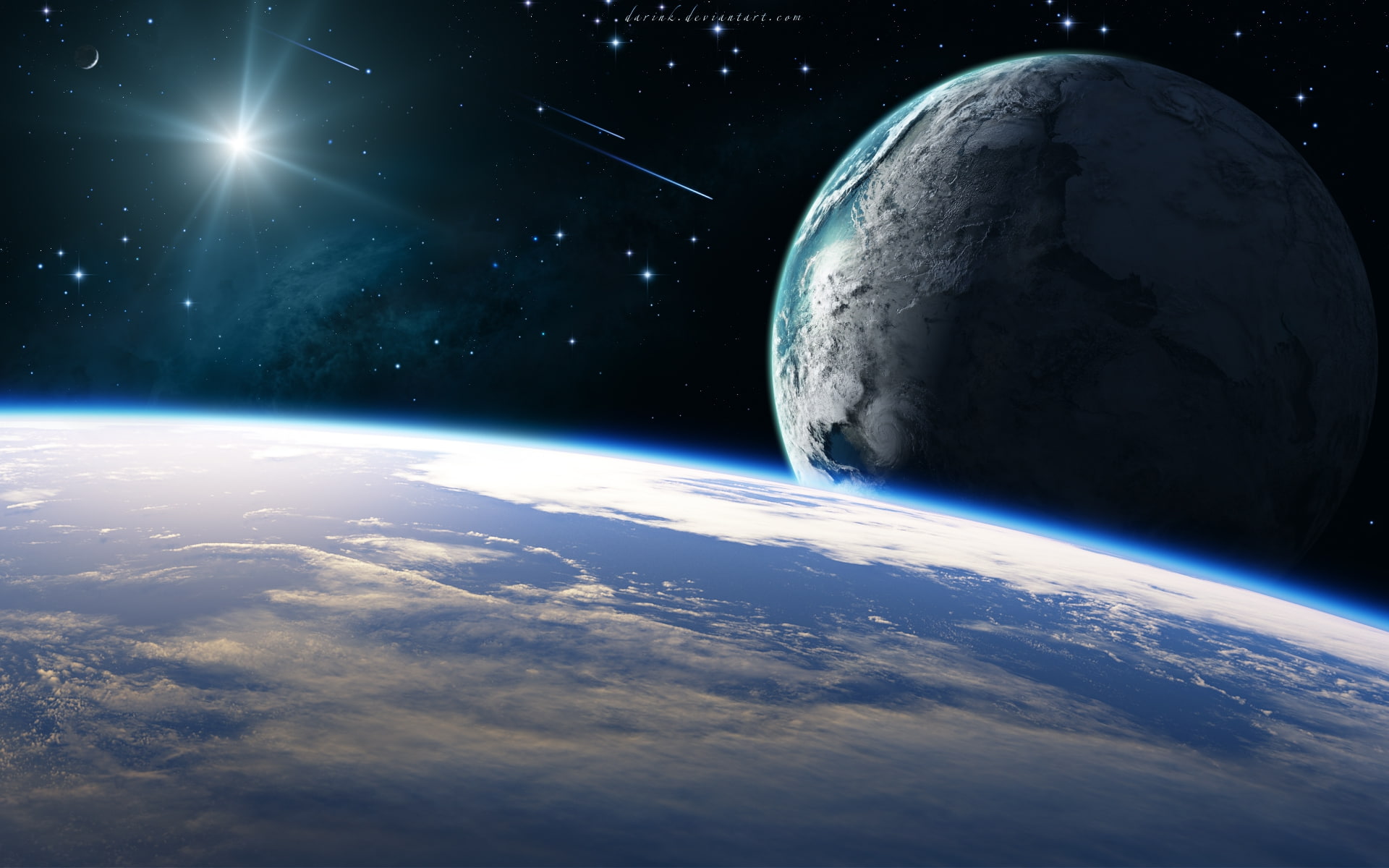HD, art, 3D, 1080P, d, Nice, amazing, Cool, nature, space, HD Wallpaper